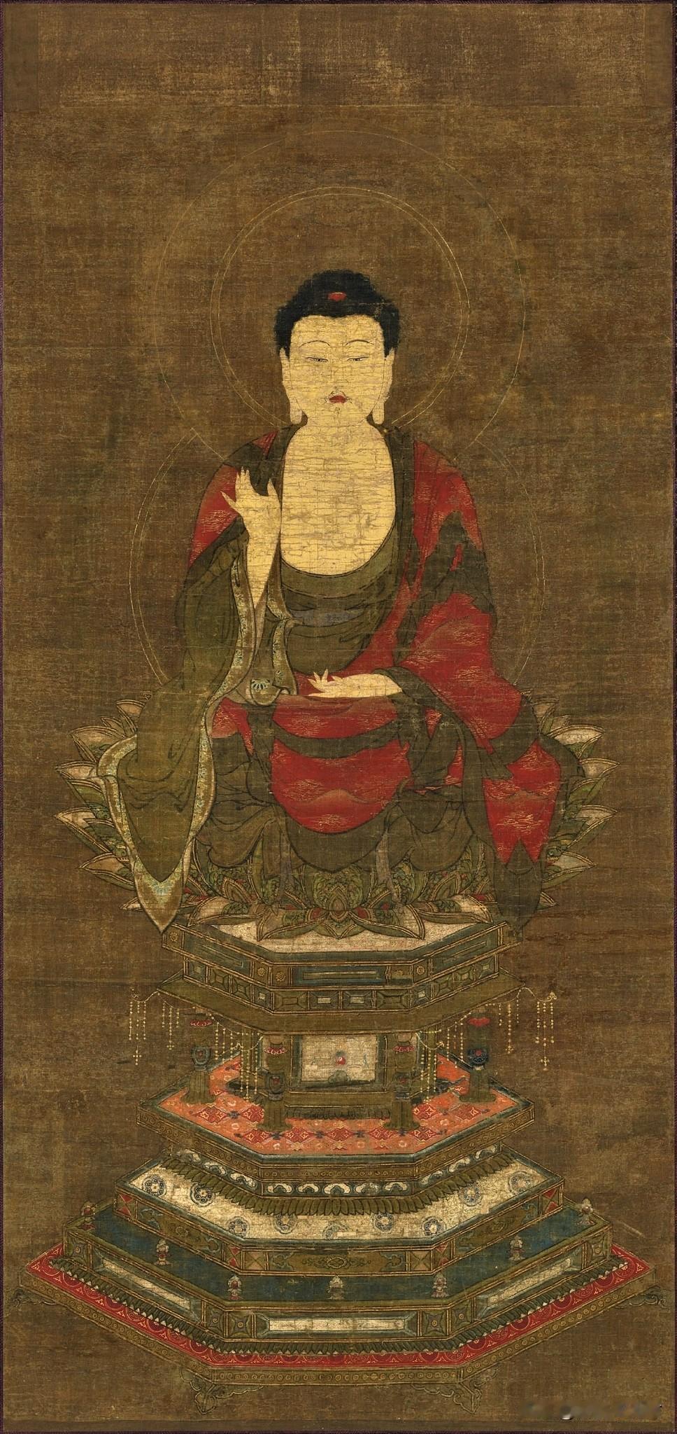 藏在海外的东方佛画！日本室町时代释迦说法图，一眼抚平内心浮躁
 
见过不少唐宋水