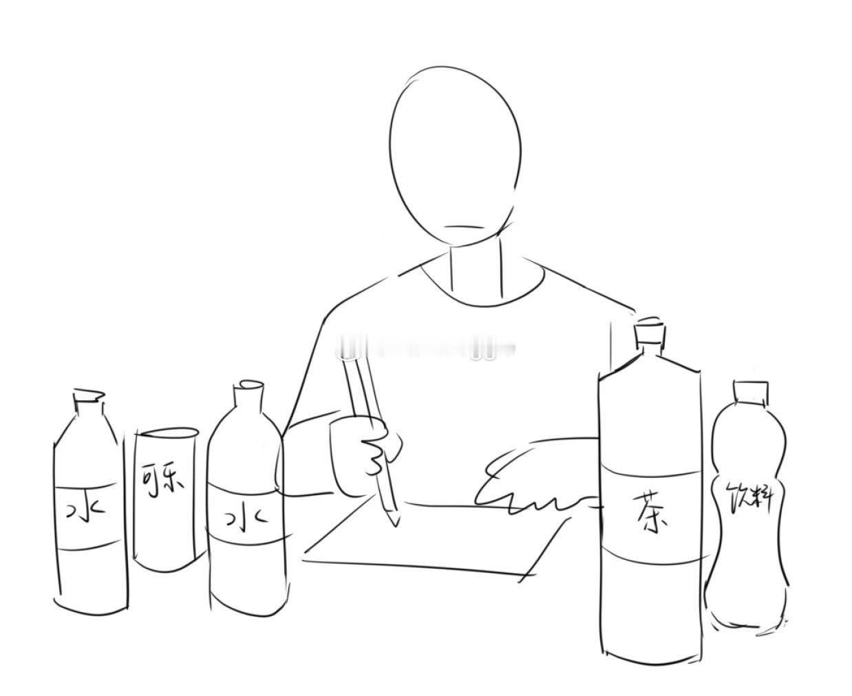 不爱喝水（爱买水）的人桌子永远这样（） 