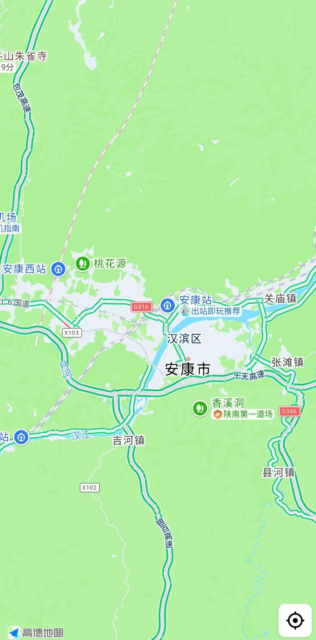 安康中心城市原本是“由南向北”发展变成了“由东向西”发展，因为一条汉江把城市板块