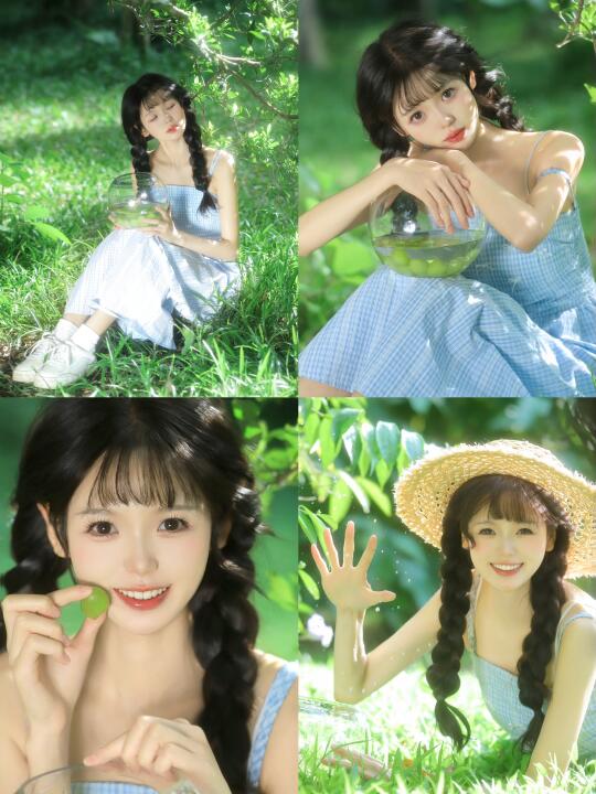 我在绿色里|夏日元气森系清新氧气拍照姿势