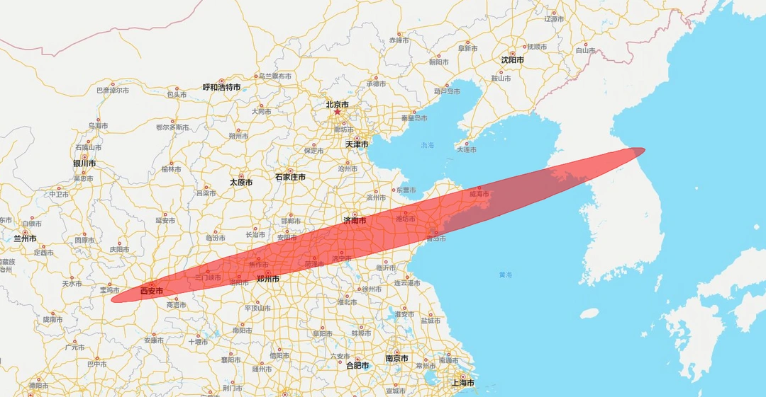 上千公里晚霞它来了