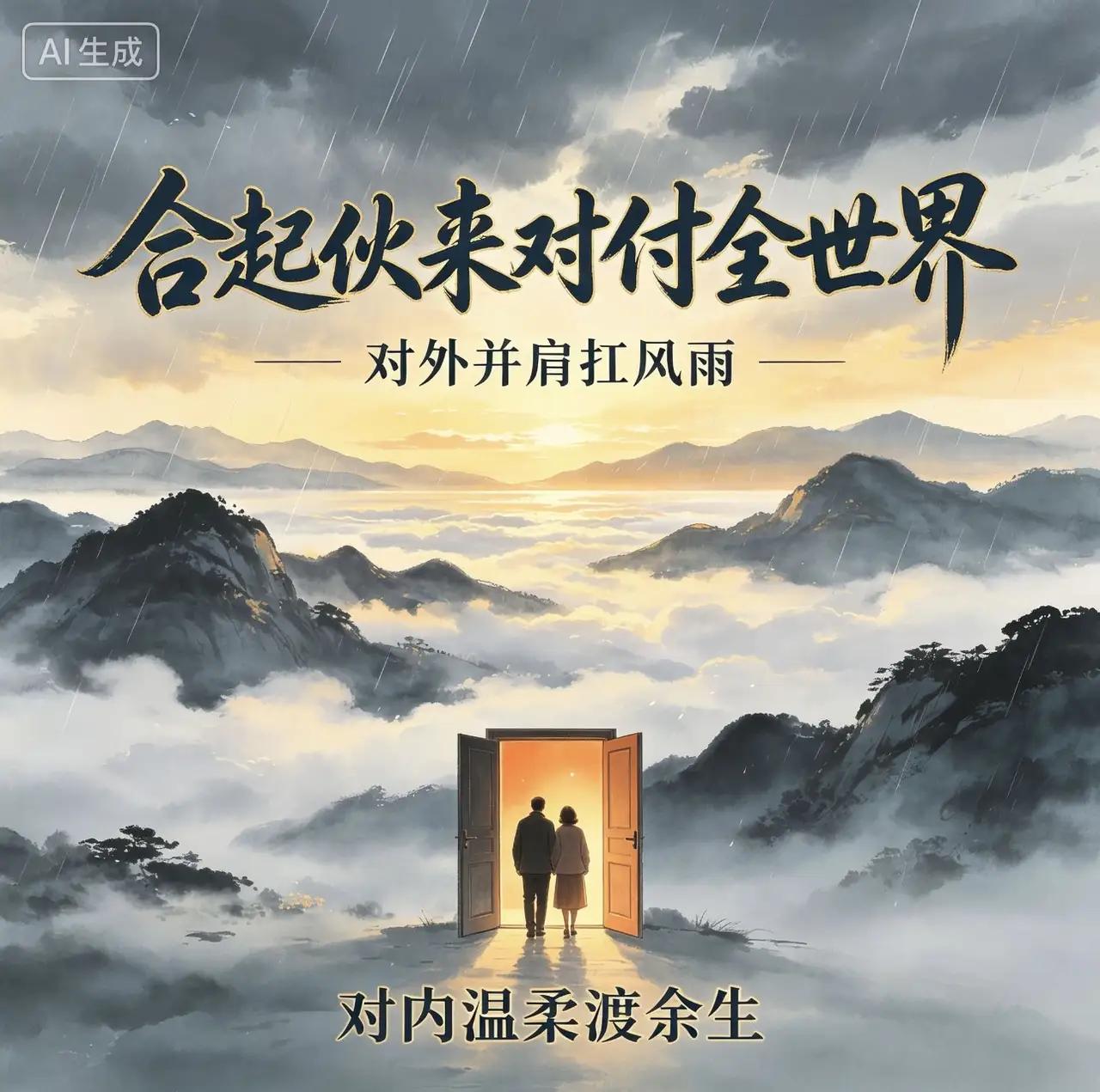 人到中年，历经千帆，终得大彻大悟：婚姻之痛，绝非囊中羞涩或岁月平淡，而是对外唯唯