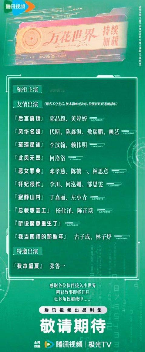 万花世界今日开机 ，鞠婧祎一人分饰穿梭多元时空的“王牌执行者”苏绿夏，无CP大女
