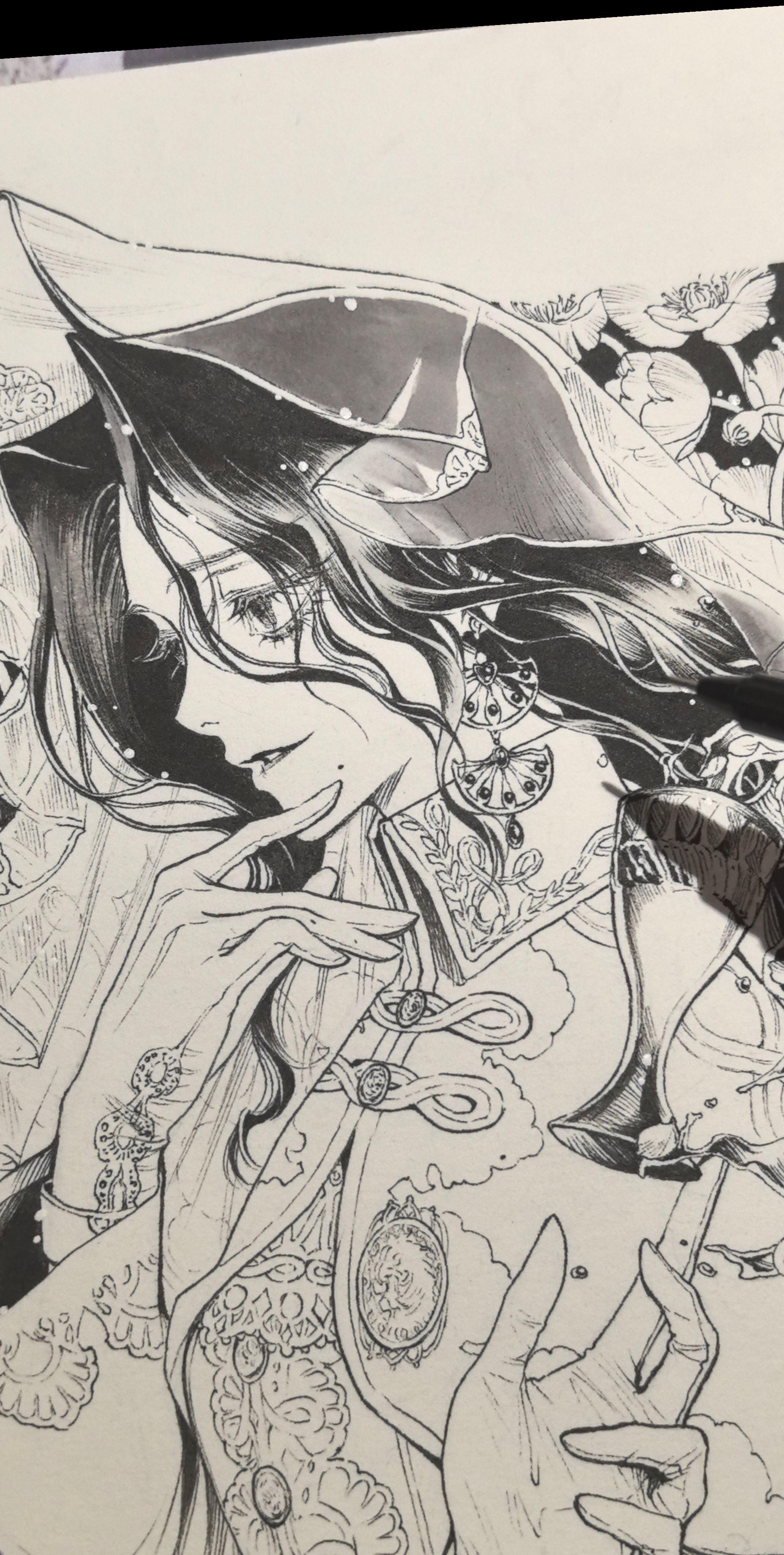 手绘 oc 画画 原创 绘画过程