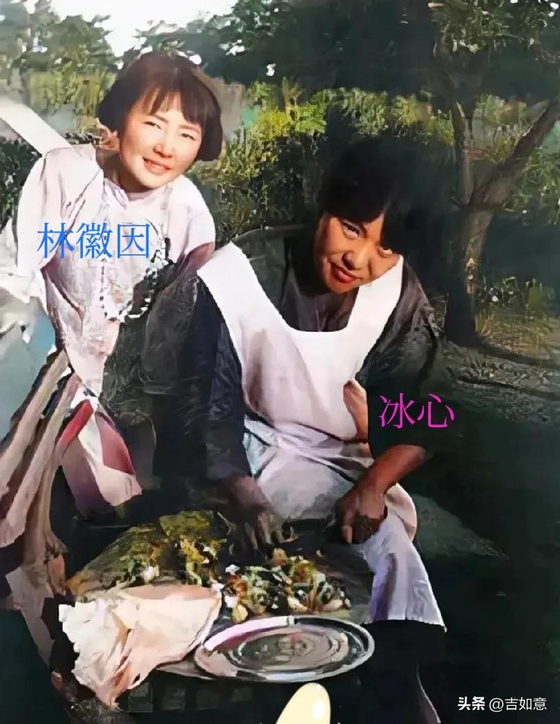 看到林徽因和冰心野炊合影，真挺感慨的:
想当年，和谐的两人，最终走向不同方向。真