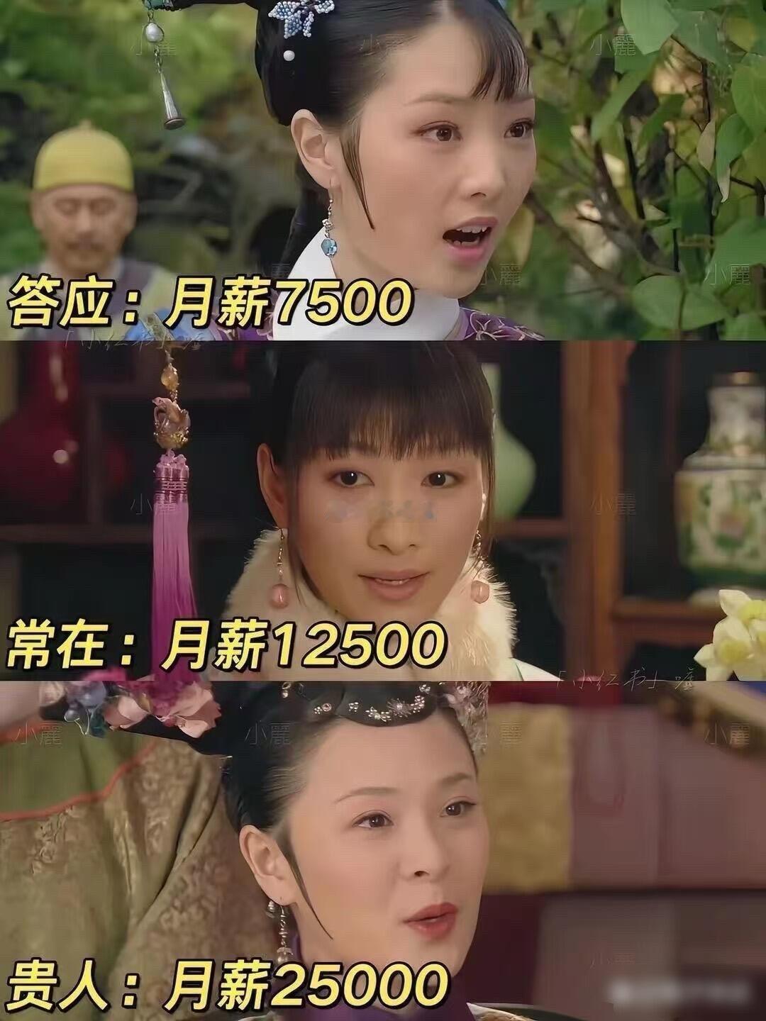 《甄嬛传》后宫按现代比例换算薪资，这差距好明显啊 ​
