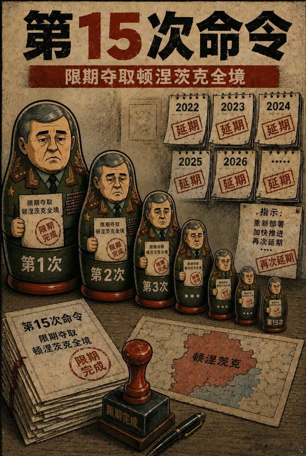 俄乌战争 2022年2月24日，普京在特别军事行动发布会上说：在乌领土上可能会部