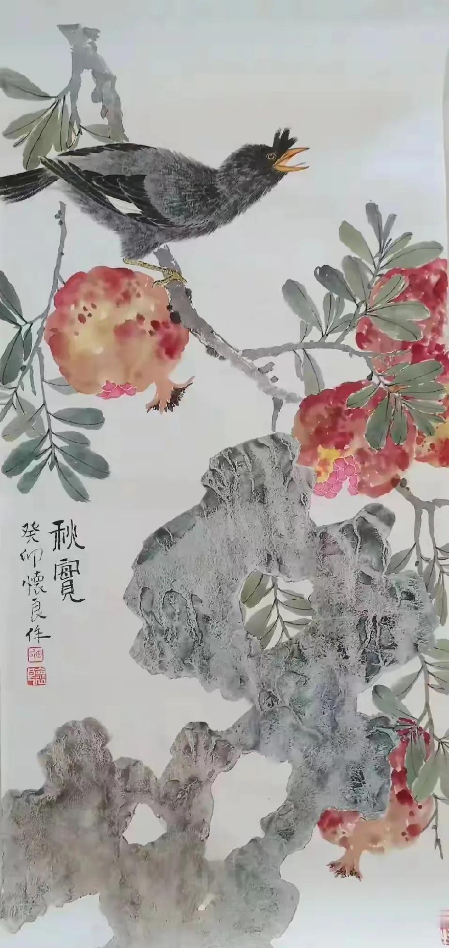 又是一年初春来   秋收时节不远处
大年初七  推荐欣赏  花鸟画