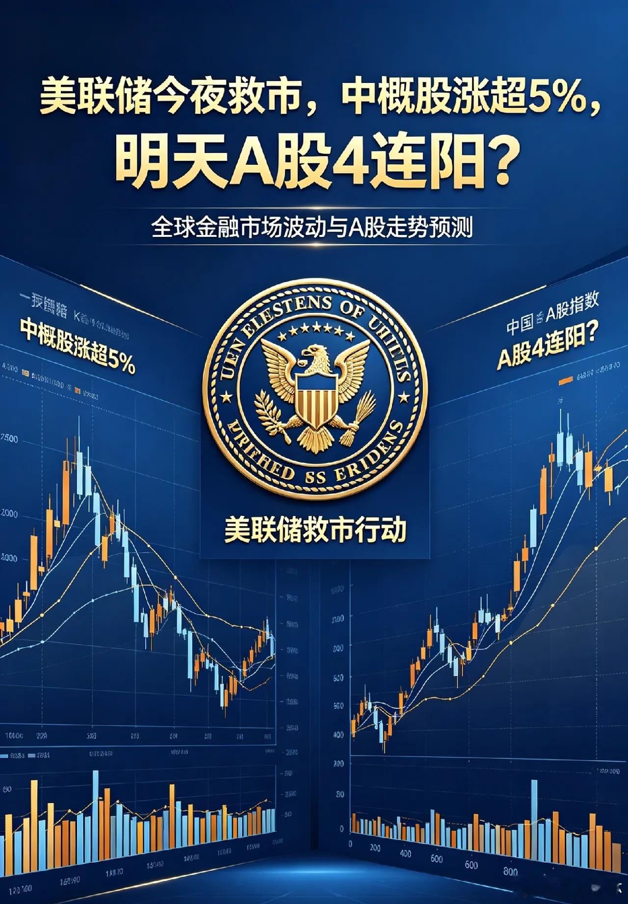 美联储今夜救市,中概股涨超5%,明天A股4连阳？一、热点消息①美股费城半导体指数