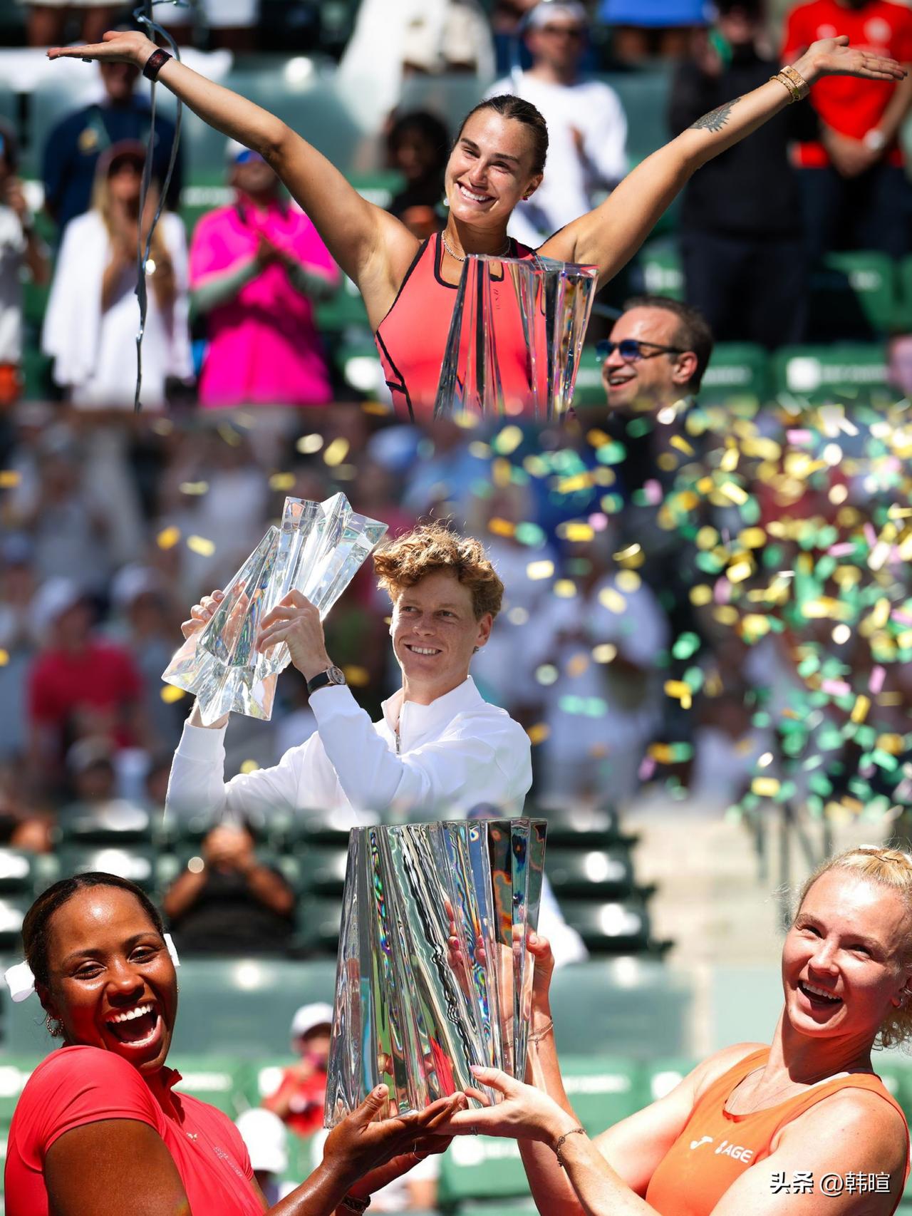 大家一起“阳光双冠”？
随着张帅/梅尔滕斯伤退迈阿密1000赛女双半决赛，今年迈