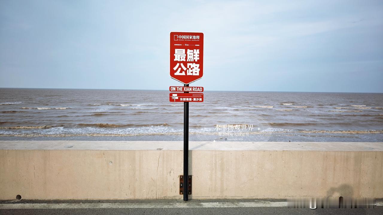 站在启东东部海堤观潮台，风里全是黄海的辽阔与岁月的厚重。这不是普通的观海点，而是