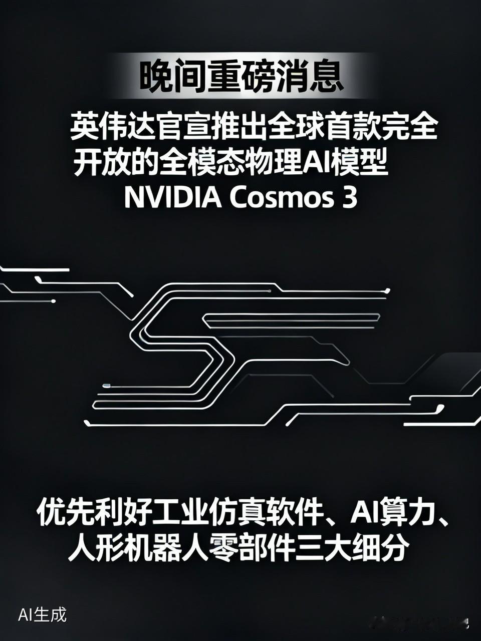 晚间重磅消息，对于明日市场影响较大！
一是英伟达官宣推出全球首款完全开放的全模态