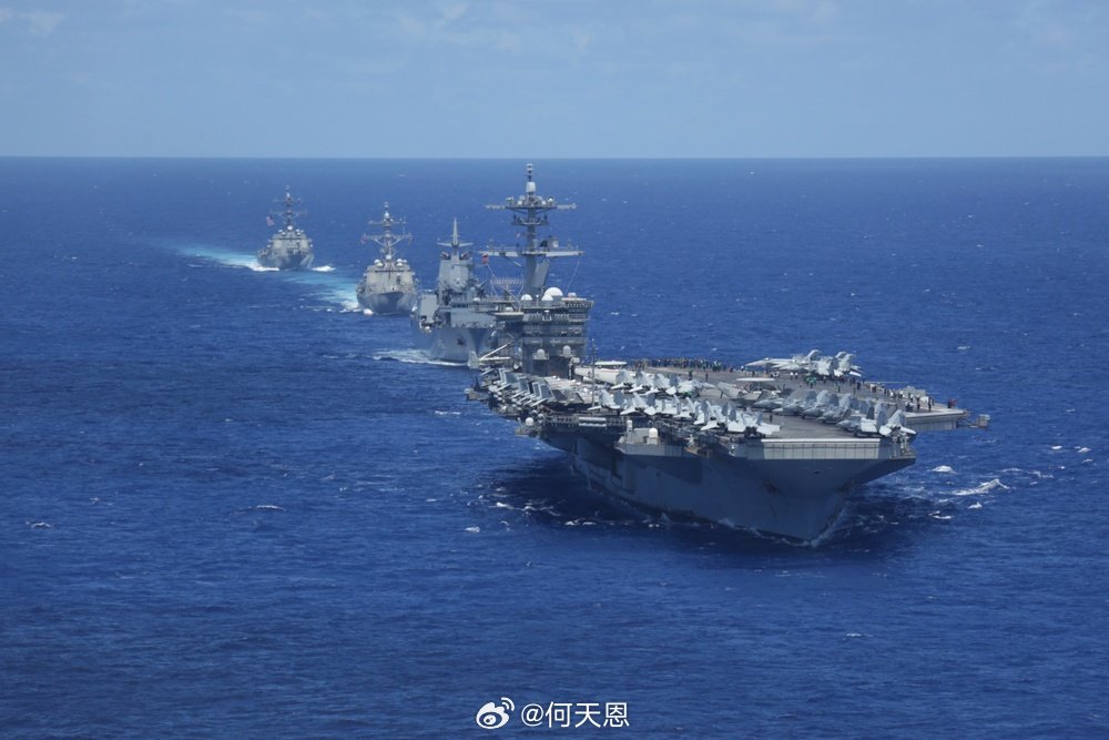 快讯：伊朗再次向“亚伯拉罕·林肯”号航空母舰及其打击群发射了巡航导弹。伊朗称向美