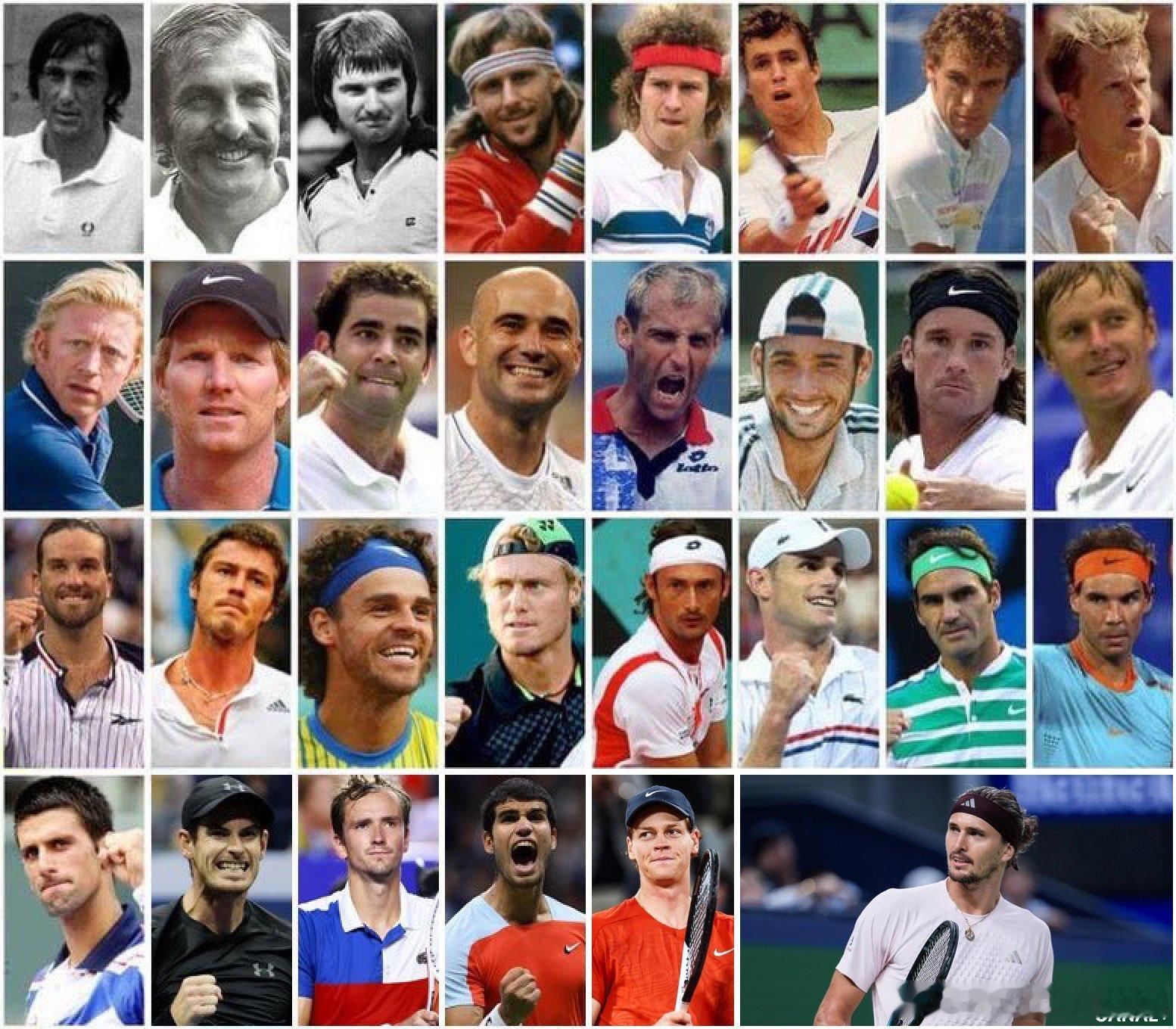 📊 ATP 排名自 1973 年创立以来，到兹维列夫正好迎来第 30 位世界第