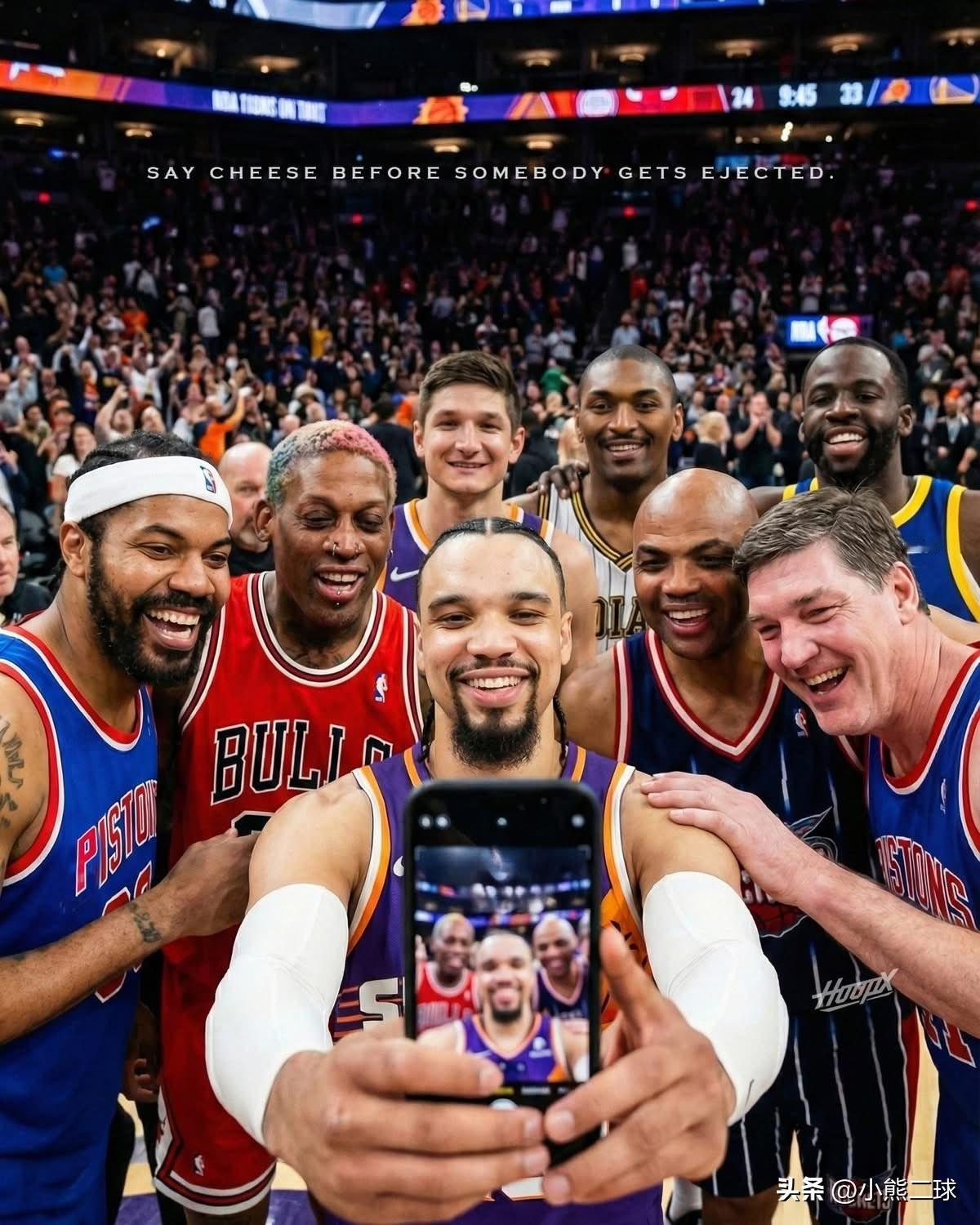 谁是王者？美媒AI整活：八位凶狠球员冲突前先拍“全家福”NBA吐槽大会 NBA争