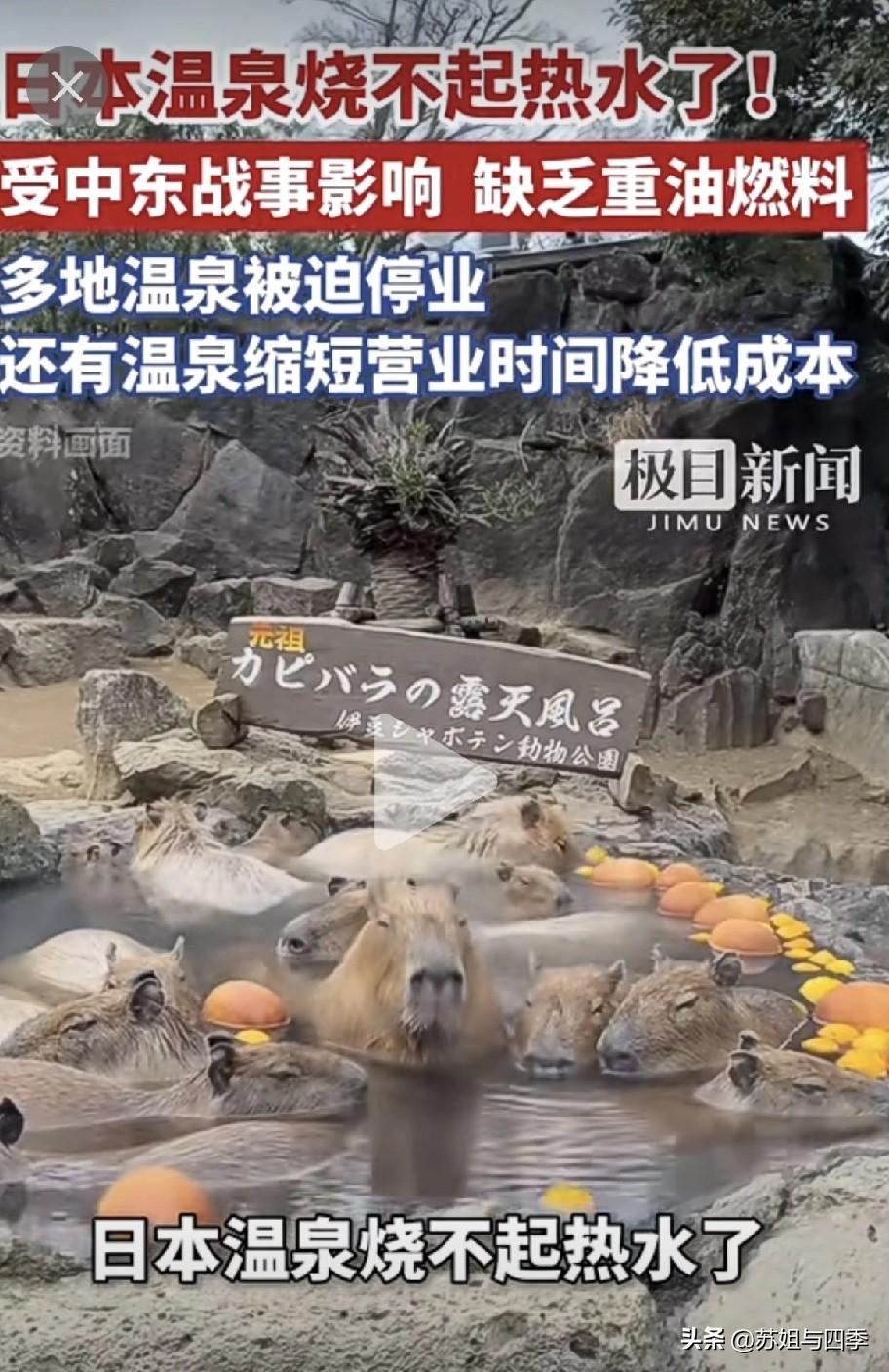 日本的温泉都是燃料加热的，还以为是天然的呢！战争导致重油短缺，烧不了热水了[捂脸