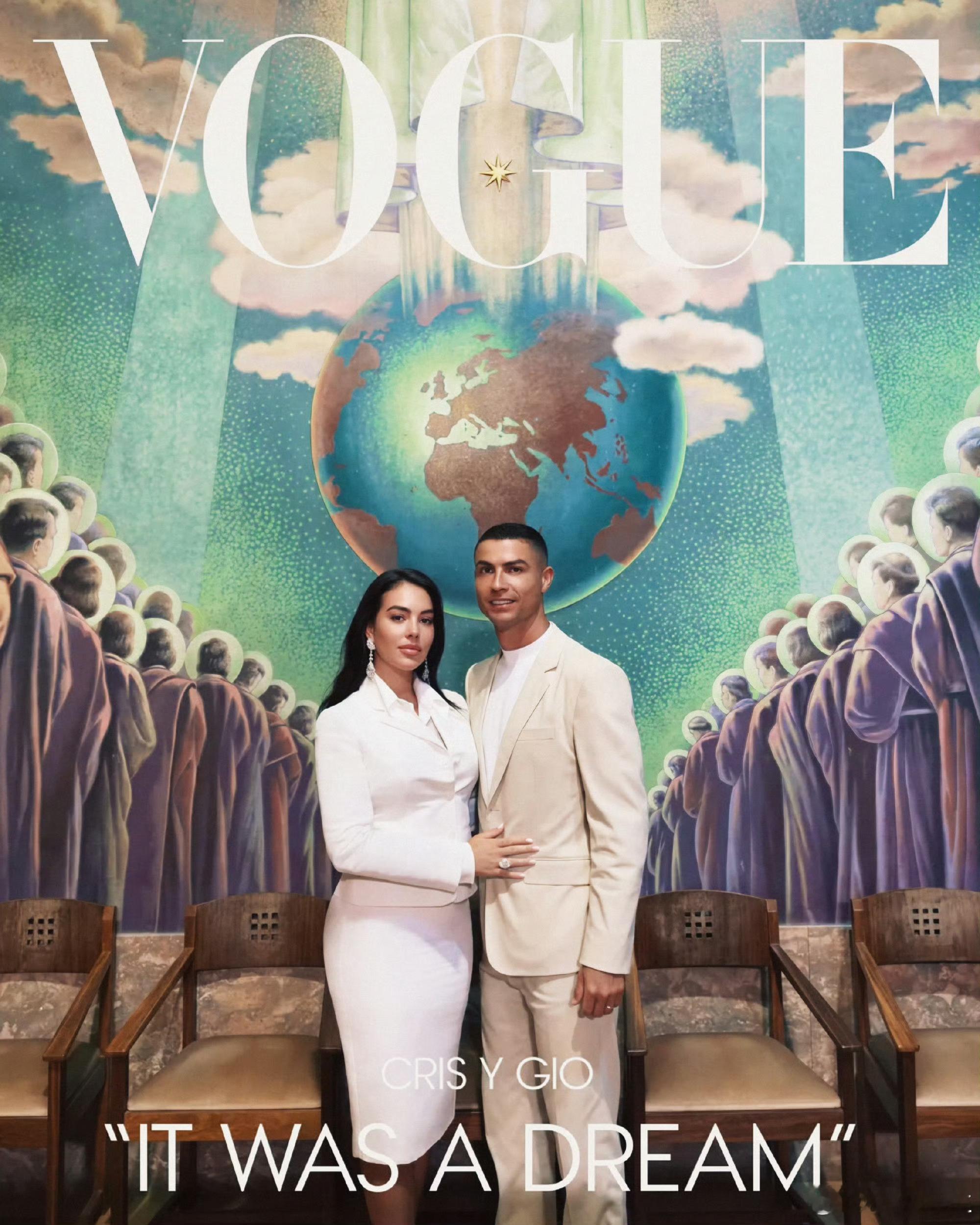 C罗乔治娜婚礼合照 这次是真办婚礼了，恭喜C罗，祝福！ 