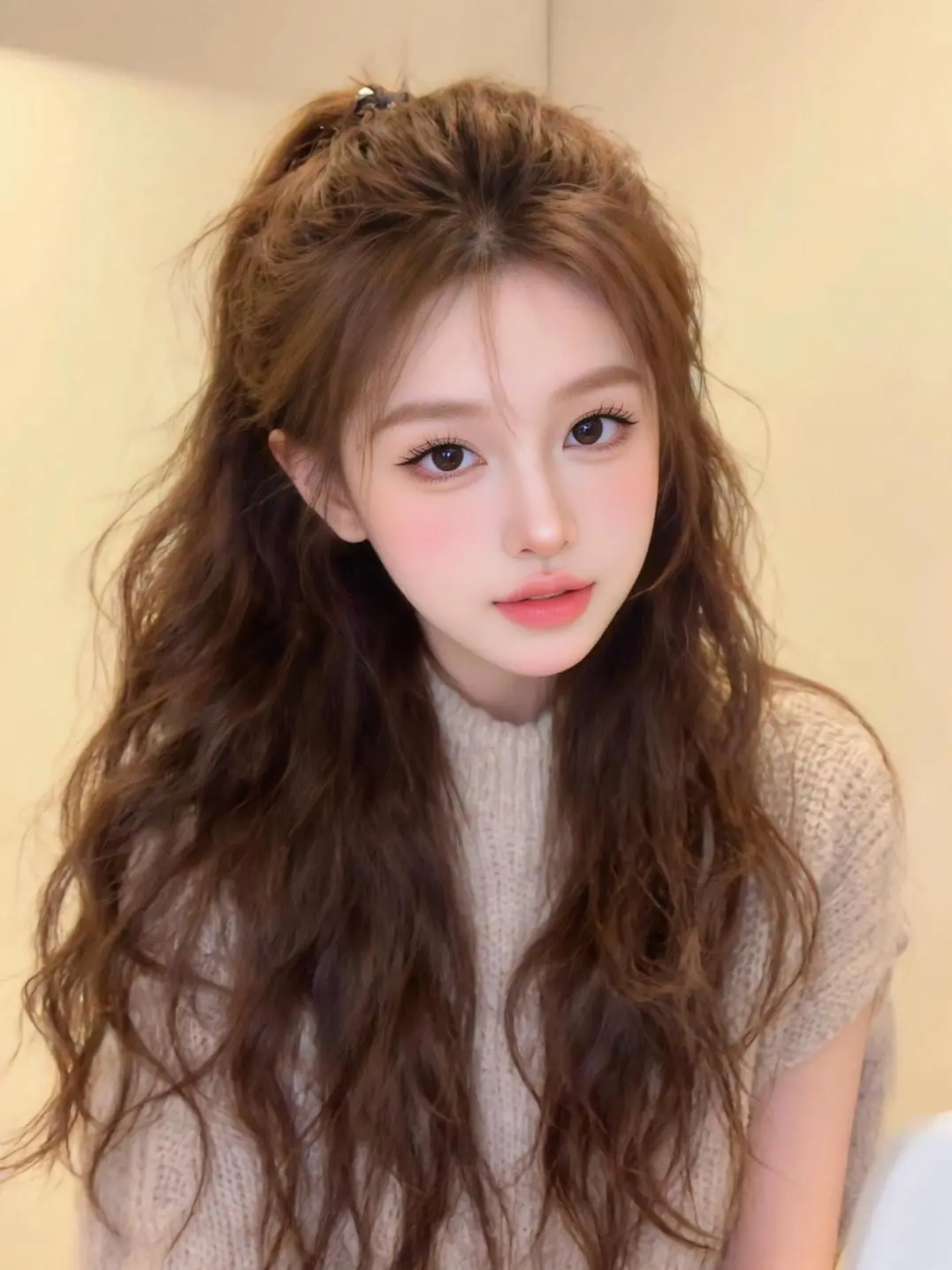 随变ai随便玩 AI温柔卷发自拍 ai创作 玩法合伙人计划 我在拍特效