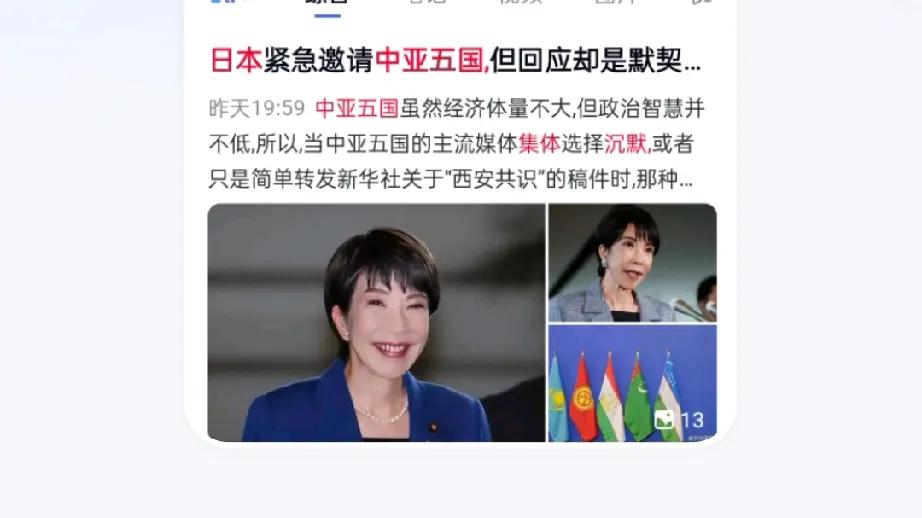 日本热情邀约中亚五国，为何遭遇集体沉默？

日本首相高市早苗政府宣布，将于12月