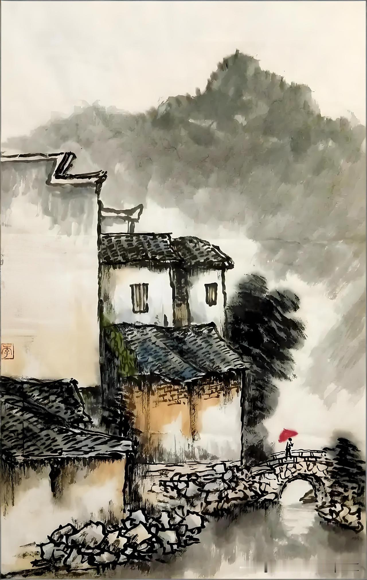 《雨中漫兴柬泓山中
溪洱皋·其三》
——明·杨慎
青山绕屋水周堂，
枕底潺湲梦里