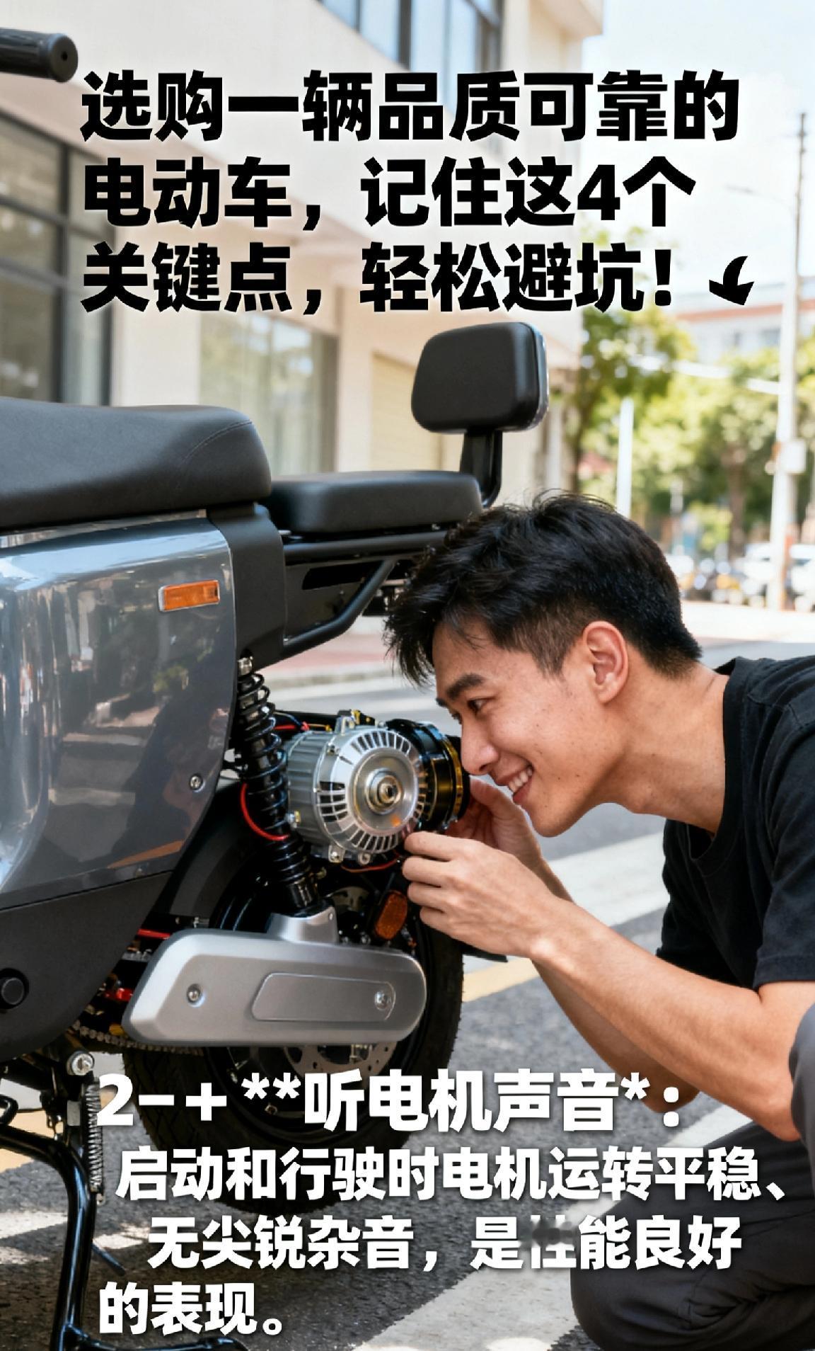 购买电动车时,如何判断品质好坏? 选购一辆品质可靠的电动车，记住这4个关键点，轻