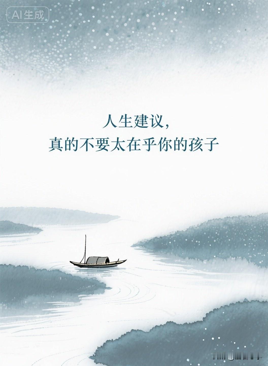 人生建议，真的不要太在乎你的孩子

你有没有发现，那些把全部心思都扑在孩子身上的