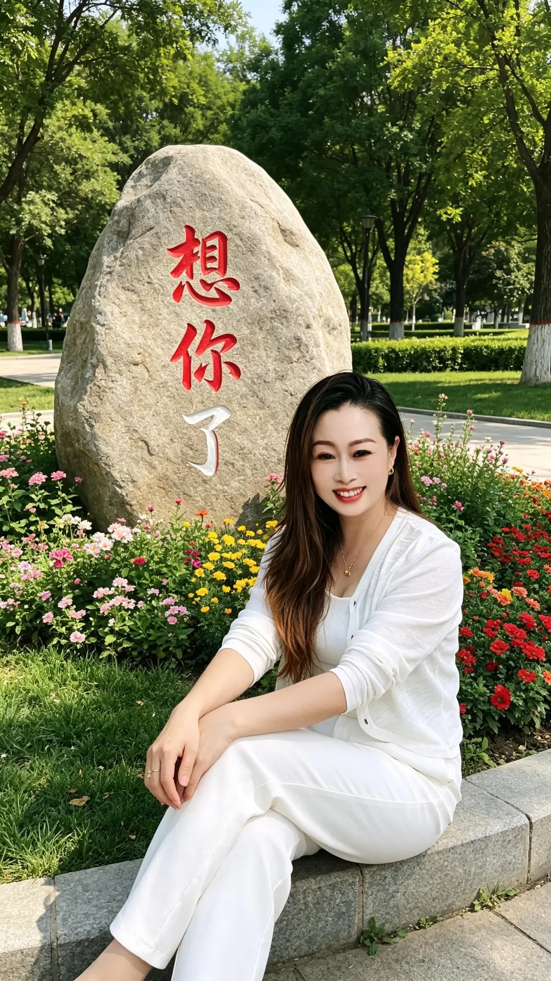 AI石旁花景装