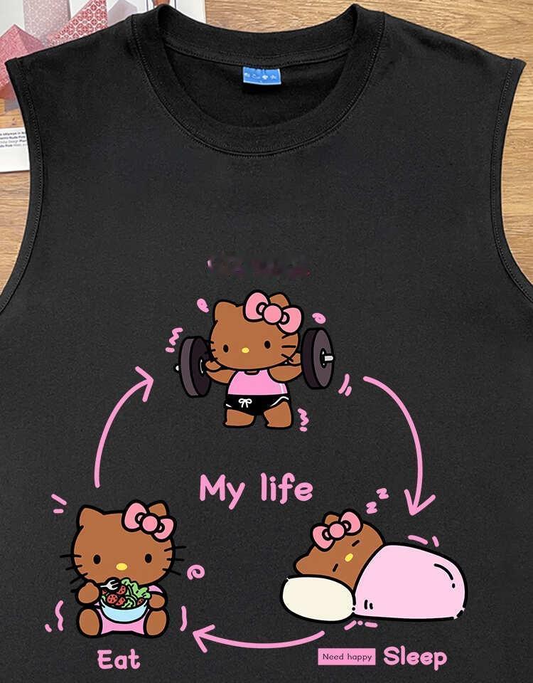 健身减脂的女生请把这件焊在身上🤩
减脂女孩的日常：举铁、吃减脂餐、睡觉

穿去