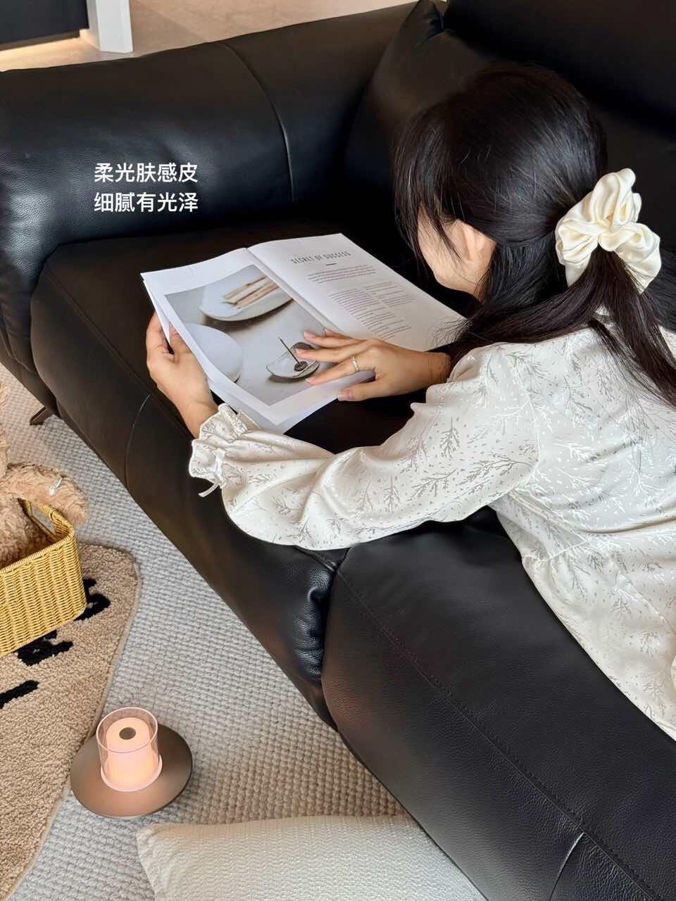 云舒电动沙发（星爵黑）入户实景 什么！云舒沙发还有别的颜色？ 没错！超...