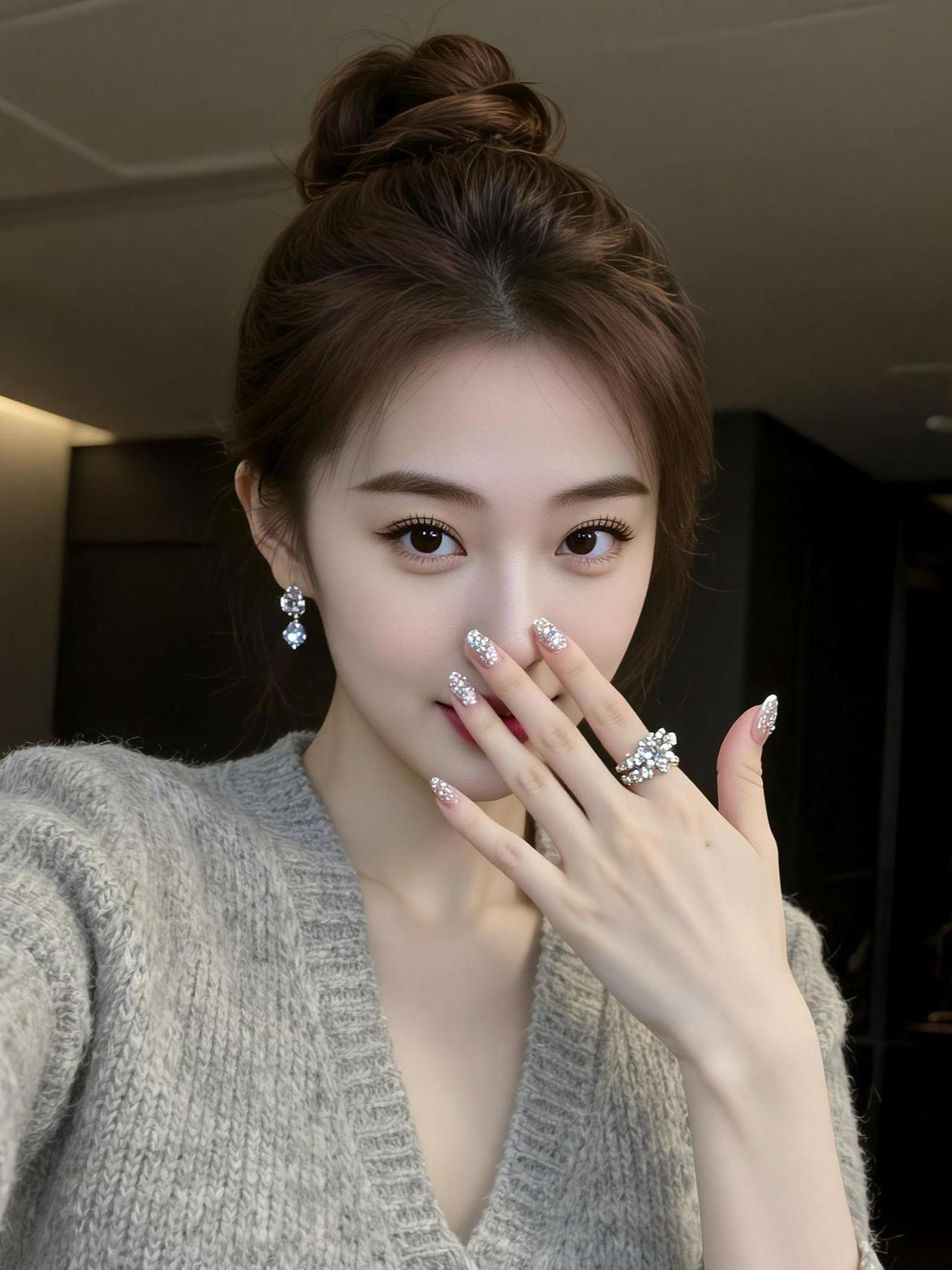 AI低奢自拍 抖音ai创作 高颜值美女