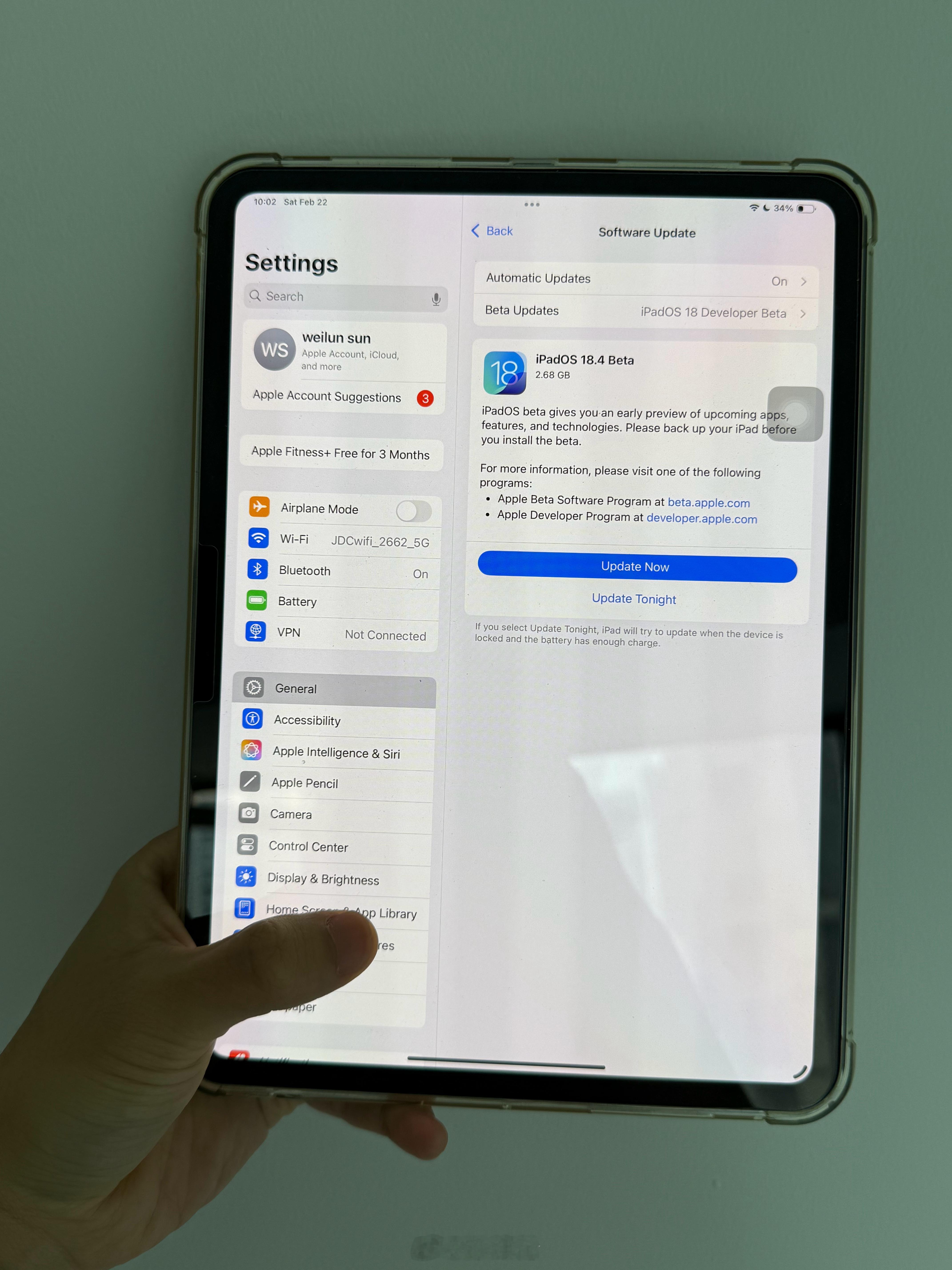 iOS18.4的Beta版本终于来了！这个版本最大的更新就是apple inte