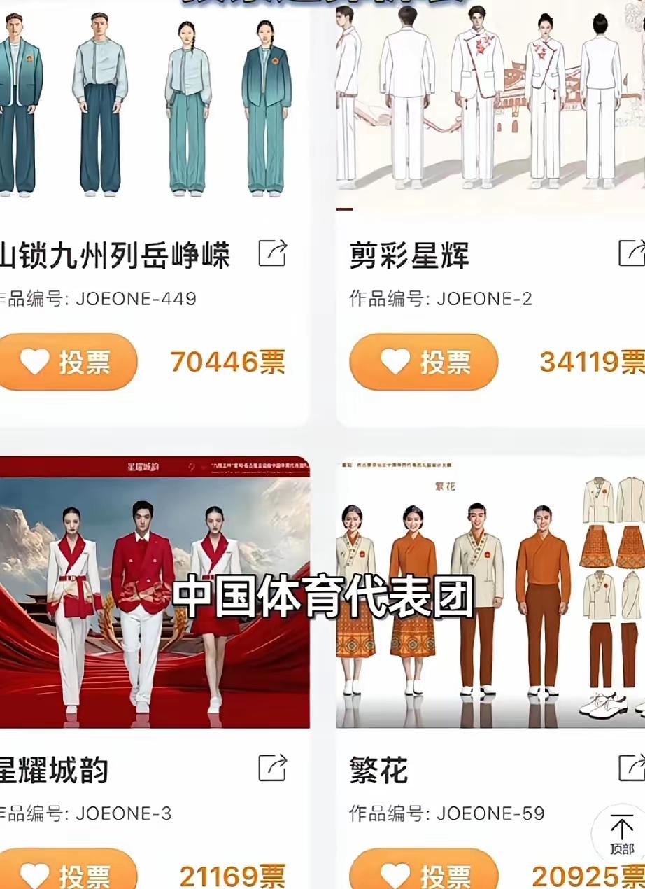 九牧王赞助亚运中国队礼服，公开投票选择样式[思考]大家普遍认为——“国风不彻底，