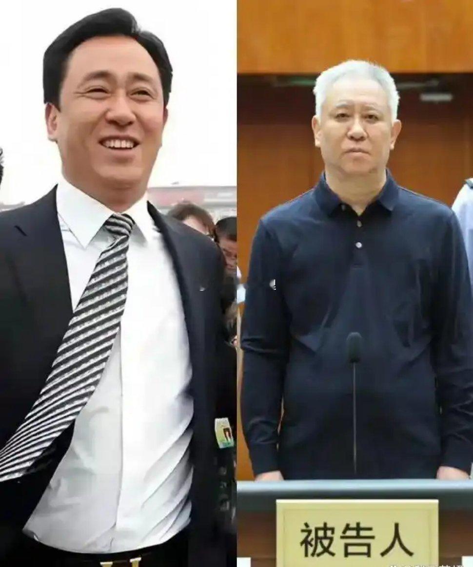 看许家印过去和现在的照片对比，不胜唏嘘啊。其实像这种大佬，顺应国势，本不应该沦为