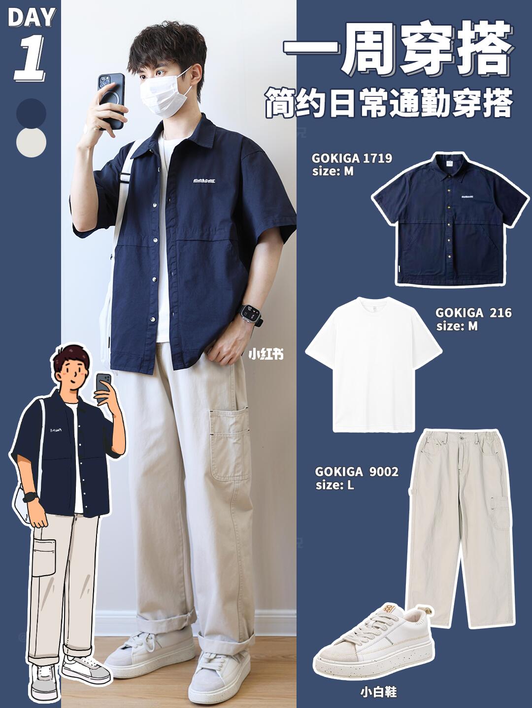 夏日男生穿搭｜简约干练，日常直接抄这7套‼️