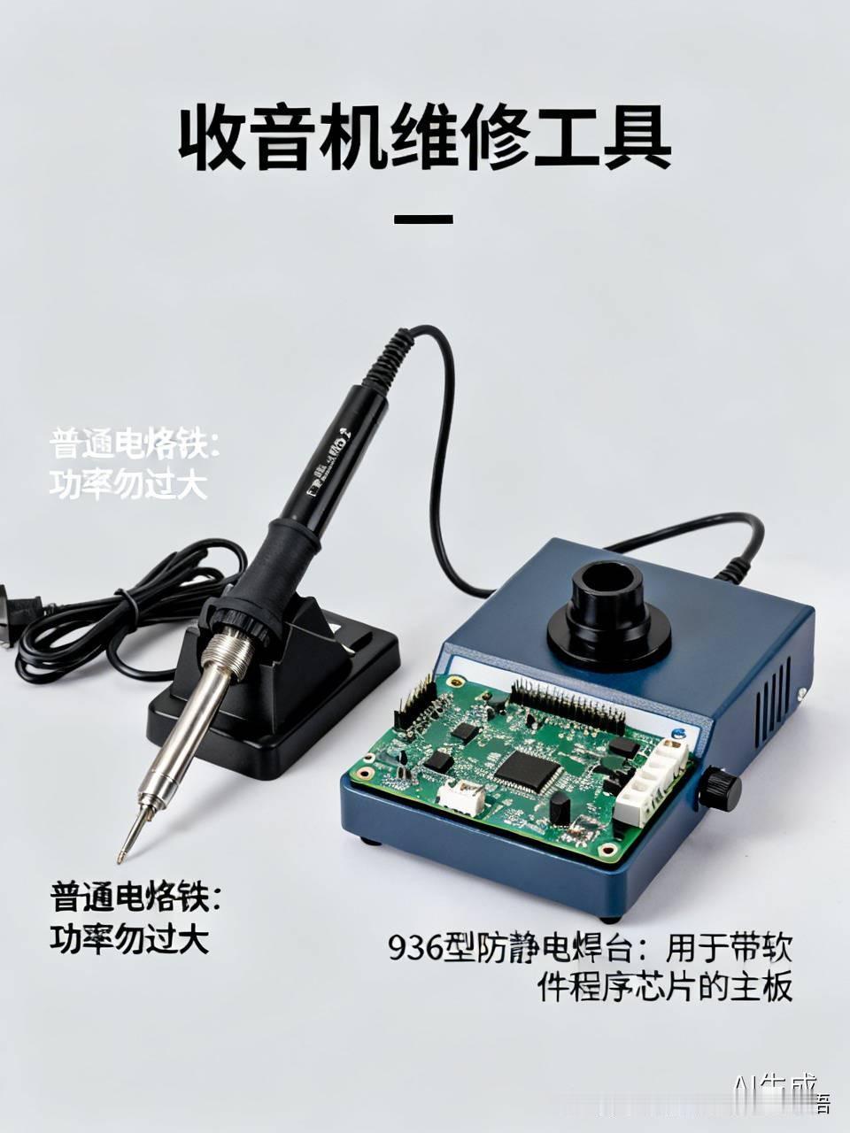 玩普通收音机，用普通电烙铁就行，只需注意别用功率过大的烙铁。
不过，近年来科技发