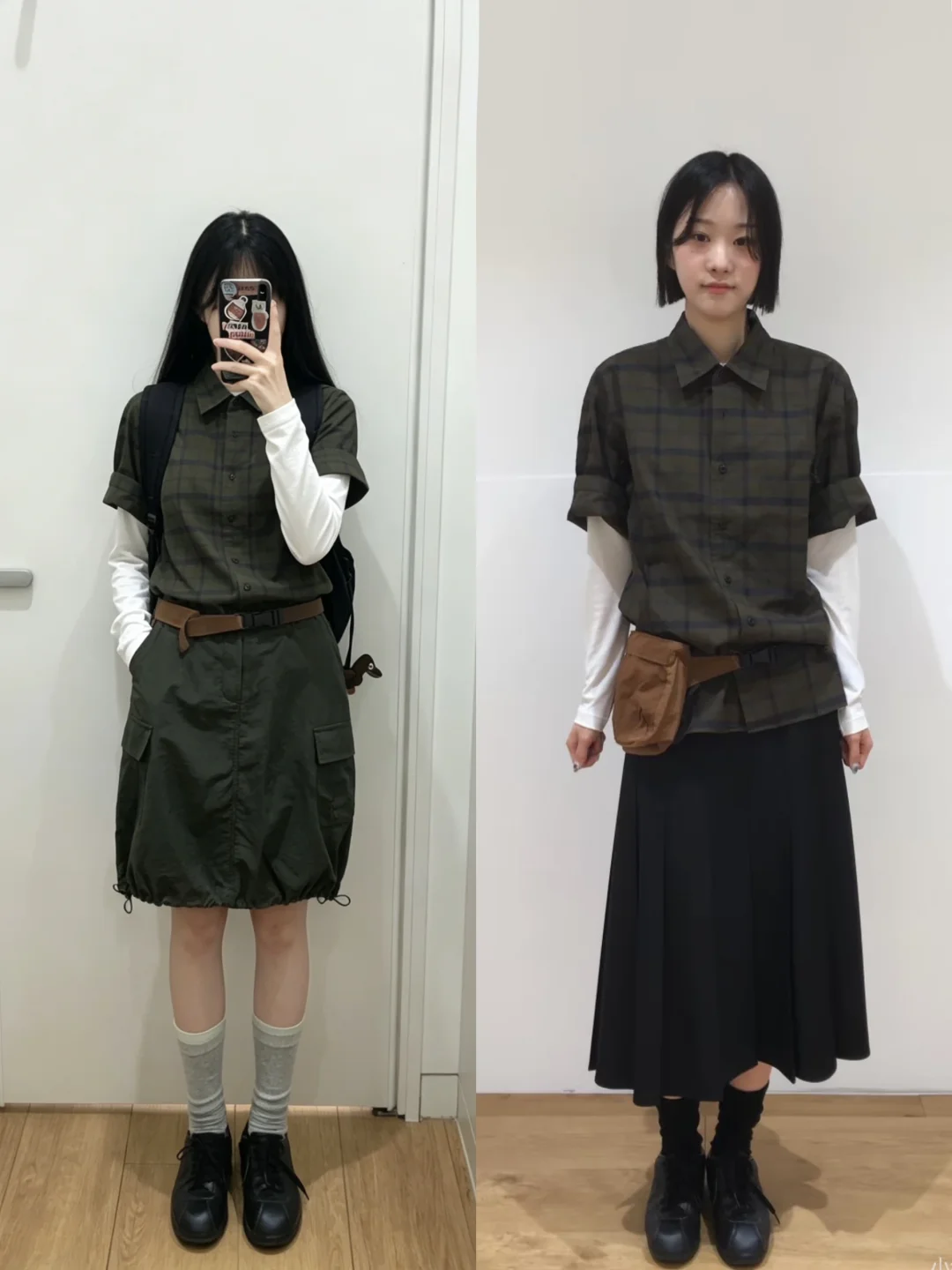 跟着小韩优衣库博主学穿搭🇰🇷2套好乖好复古~