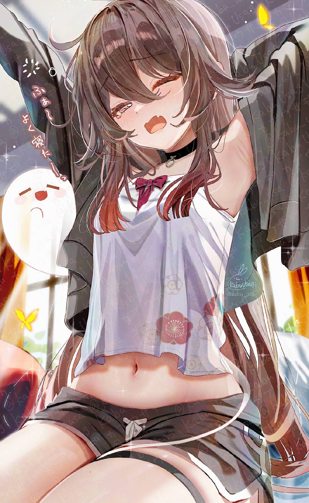 胡桃——原神——画师: カブウサギ，网页链接