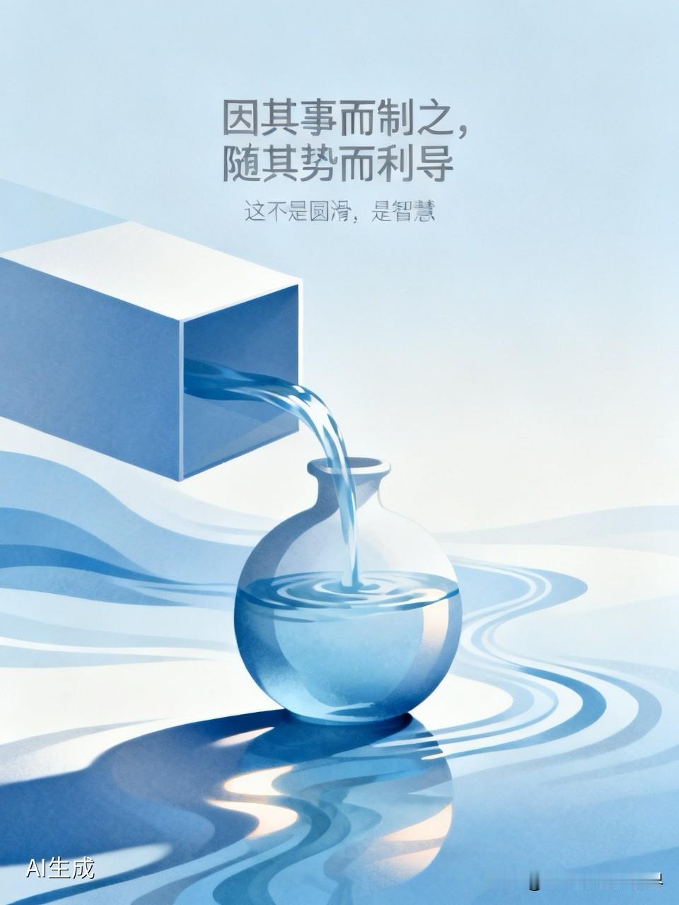 遇到不得不应付的场合，笑着点头，该说的话一句不少，不该说的绝不多嘴。客客气气，但