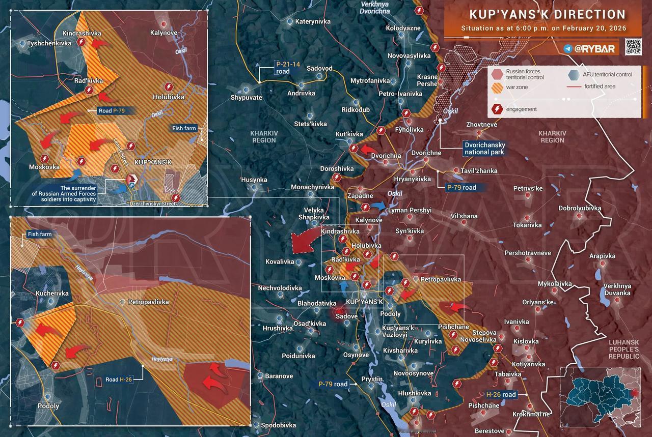 俄罗斯著名军事博主雷巴尔报道：俄西部集团军没放弃对库皮扬斯克的进攻，一直艰难进行