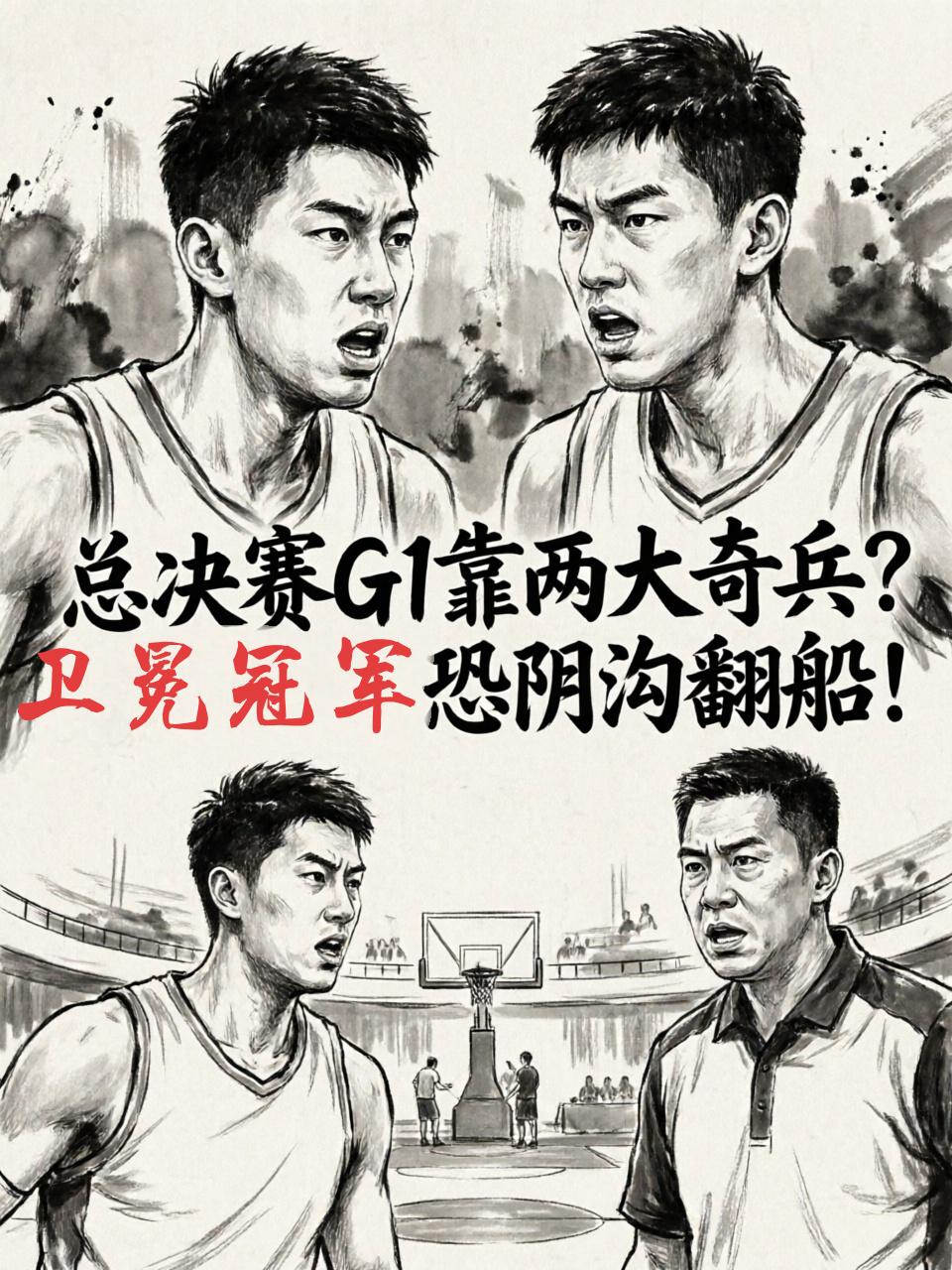 总决赛G1最大的变数，只要卢伟能够用好这两个点，广厦队极有可能会阴沟翻船！这两个