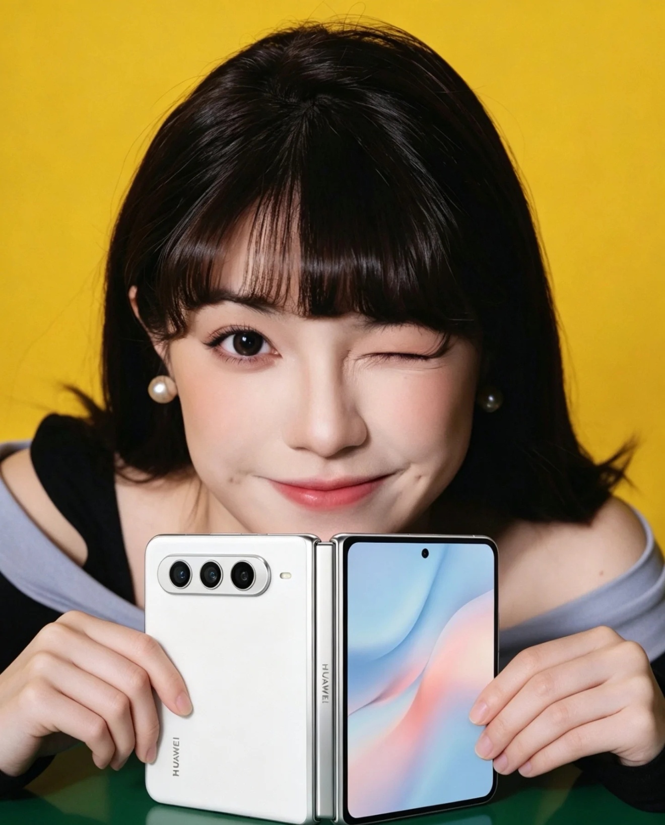 华为阔折叠的大屏版现在AI图太猛了 