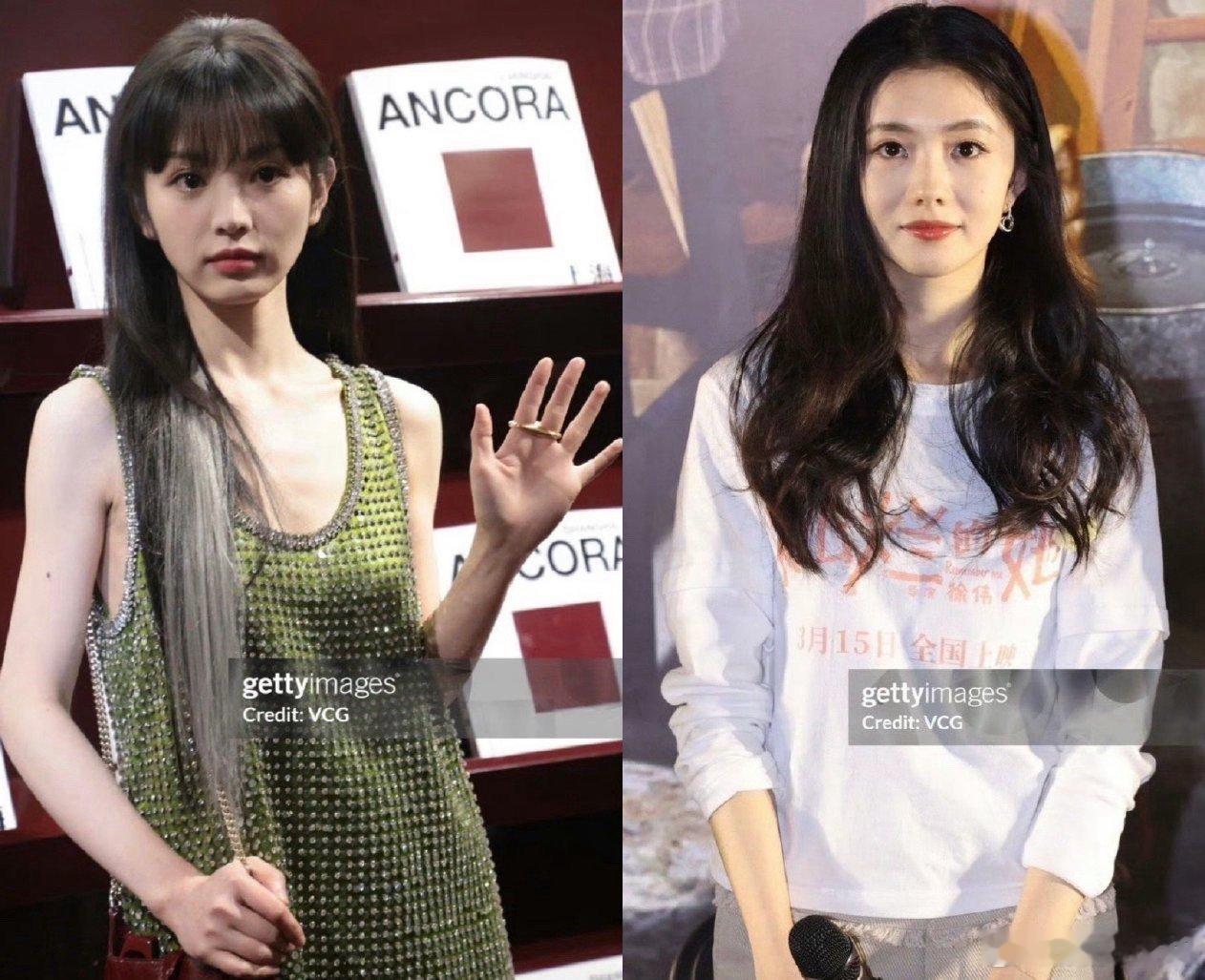 #田曦薇刘浩存G社生图#田曦薇刘浩存新晋小🌸生图，风格不同，但都是大美女[抱一