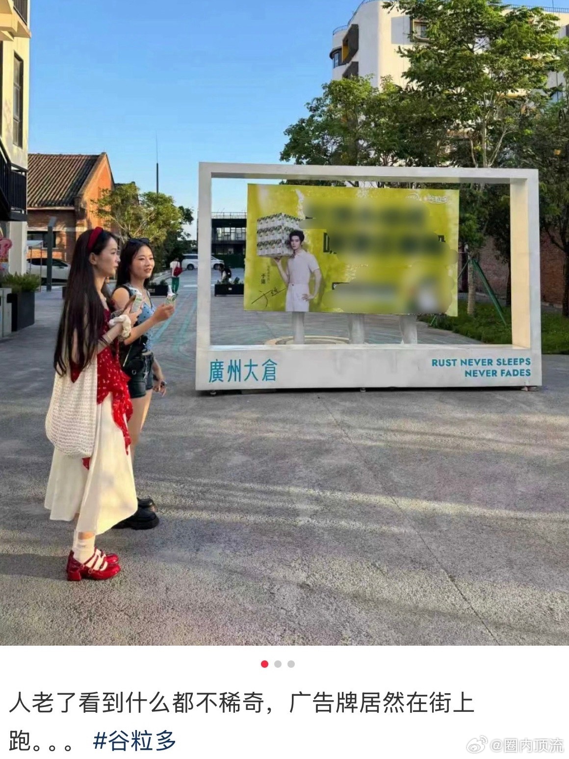 于适于大力真能扛哈哈哈哈看到过于适扛花，扛西红柿，扛人，扛自行车，这次化身行走的