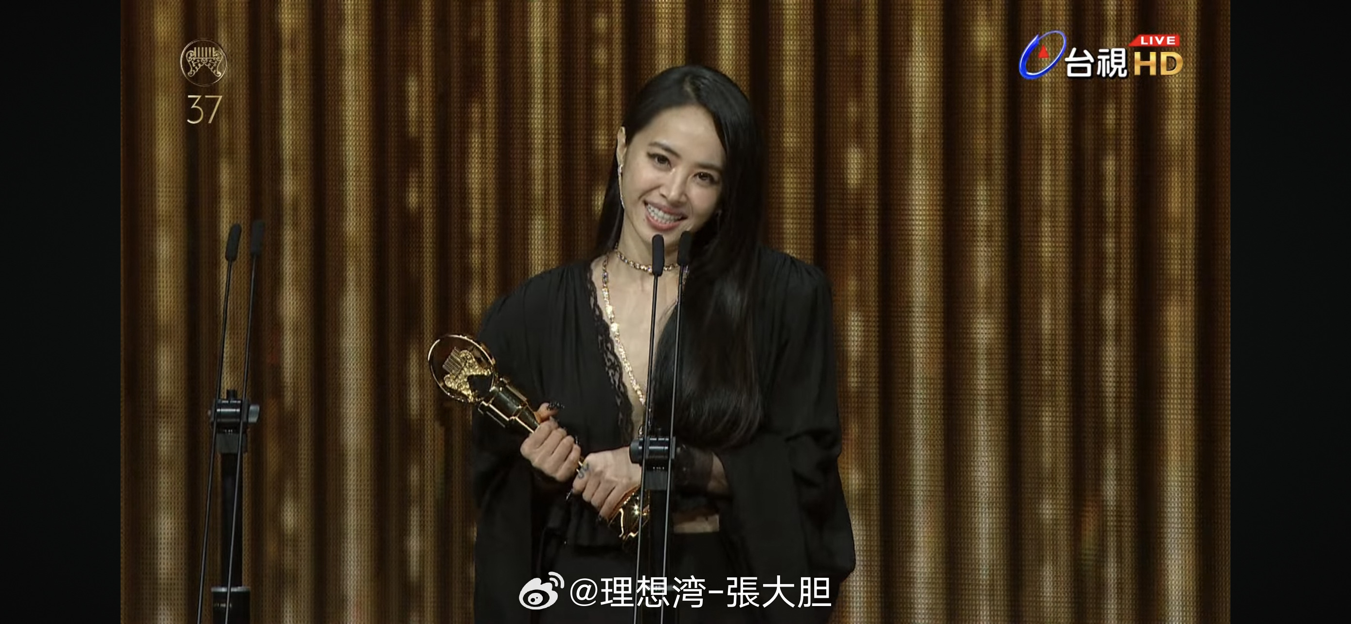 37届金曲奖最佳华语男女歌手：张震岳蔡依林 