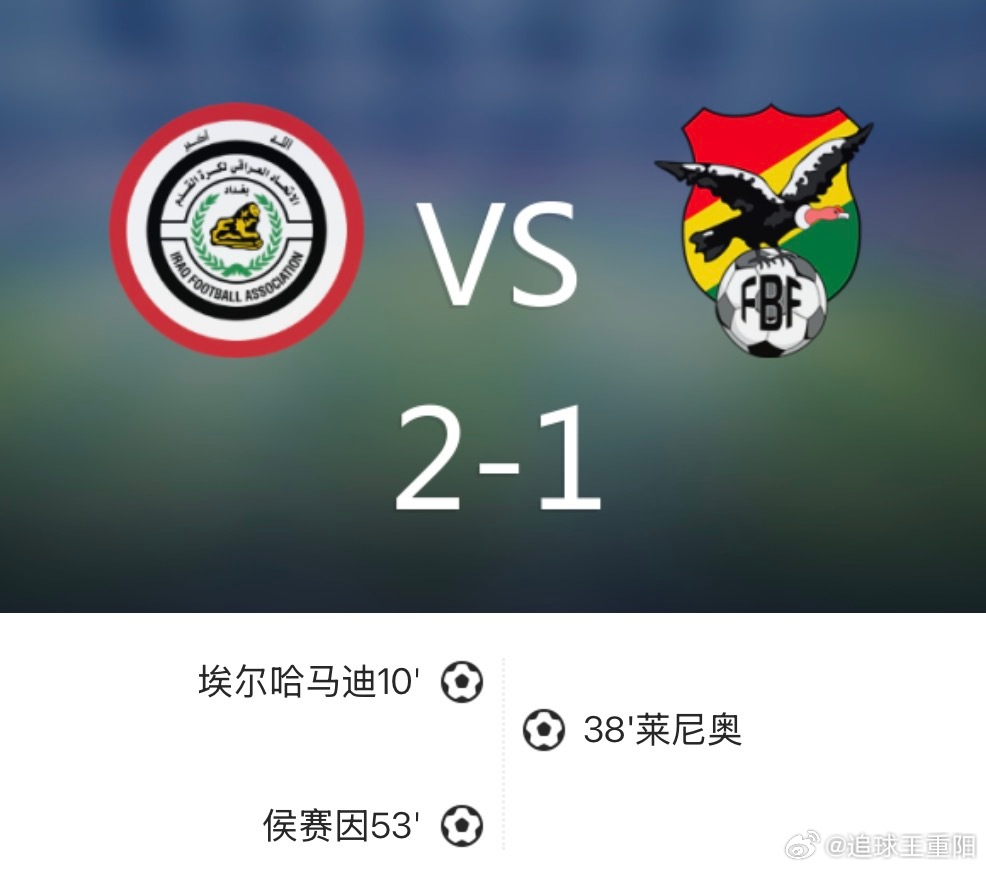 北京时间2026年04月01日11:00，伊拉克在世界杯附决赛迎战玻利维亚。上半