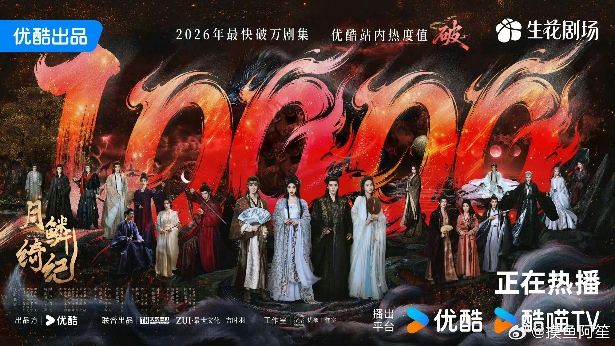 鞠婧祎，曾舜晞，陈都灵，田嘉瑞月鳞绮纪破万了 