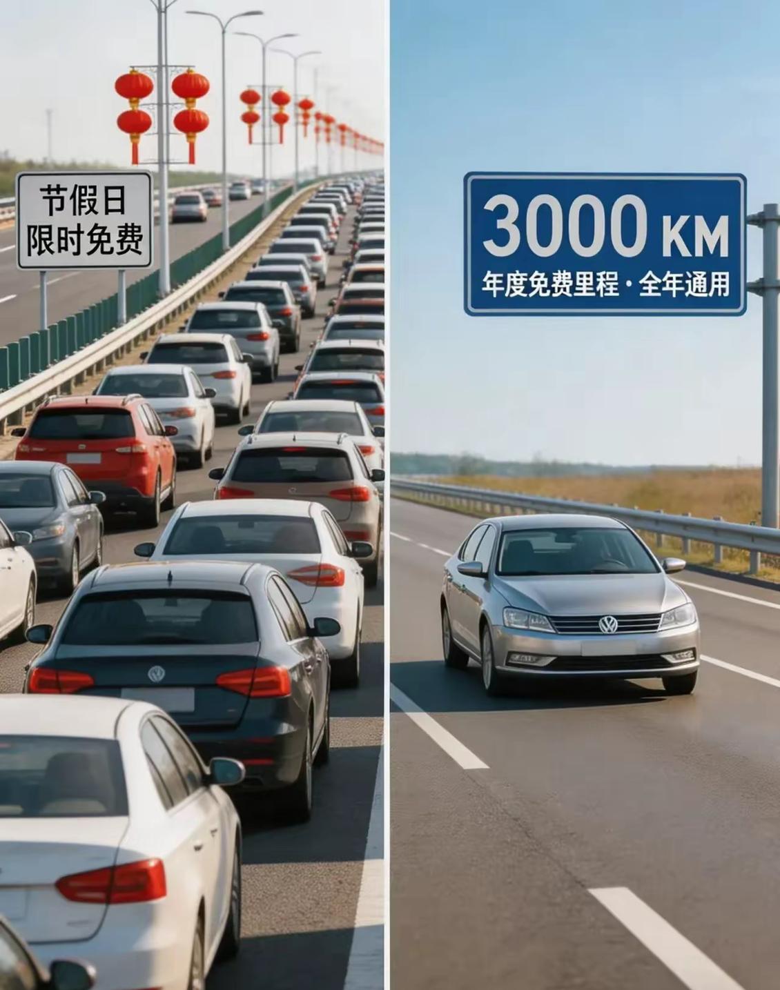 好消息！好消息！全国人大代表庹庆明提出建议：取消节假日高速免费政策，改为给每辆车