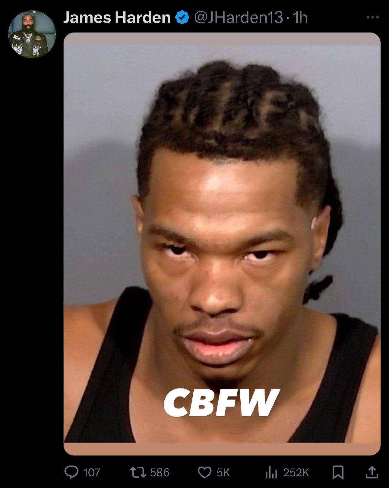 说唱好友狂欢后持非法武器被逮捕😰网友问哈登：你会保释他吗？ 近日哈登在拉斯维加