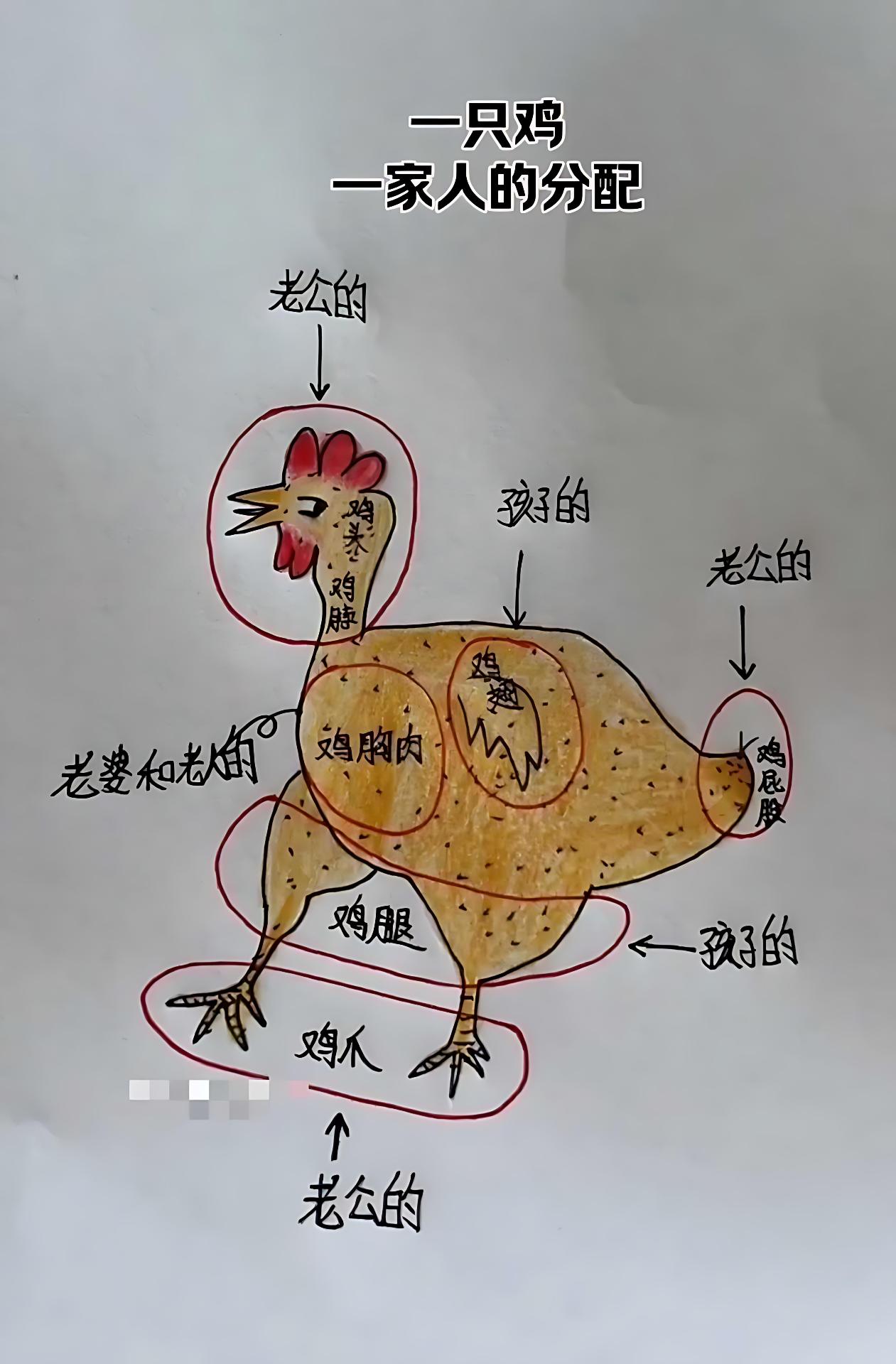 现在生活当中不合理的事情是越来越多了，就比如简简单单的过节日杀鸡来吃，一只鸡被分