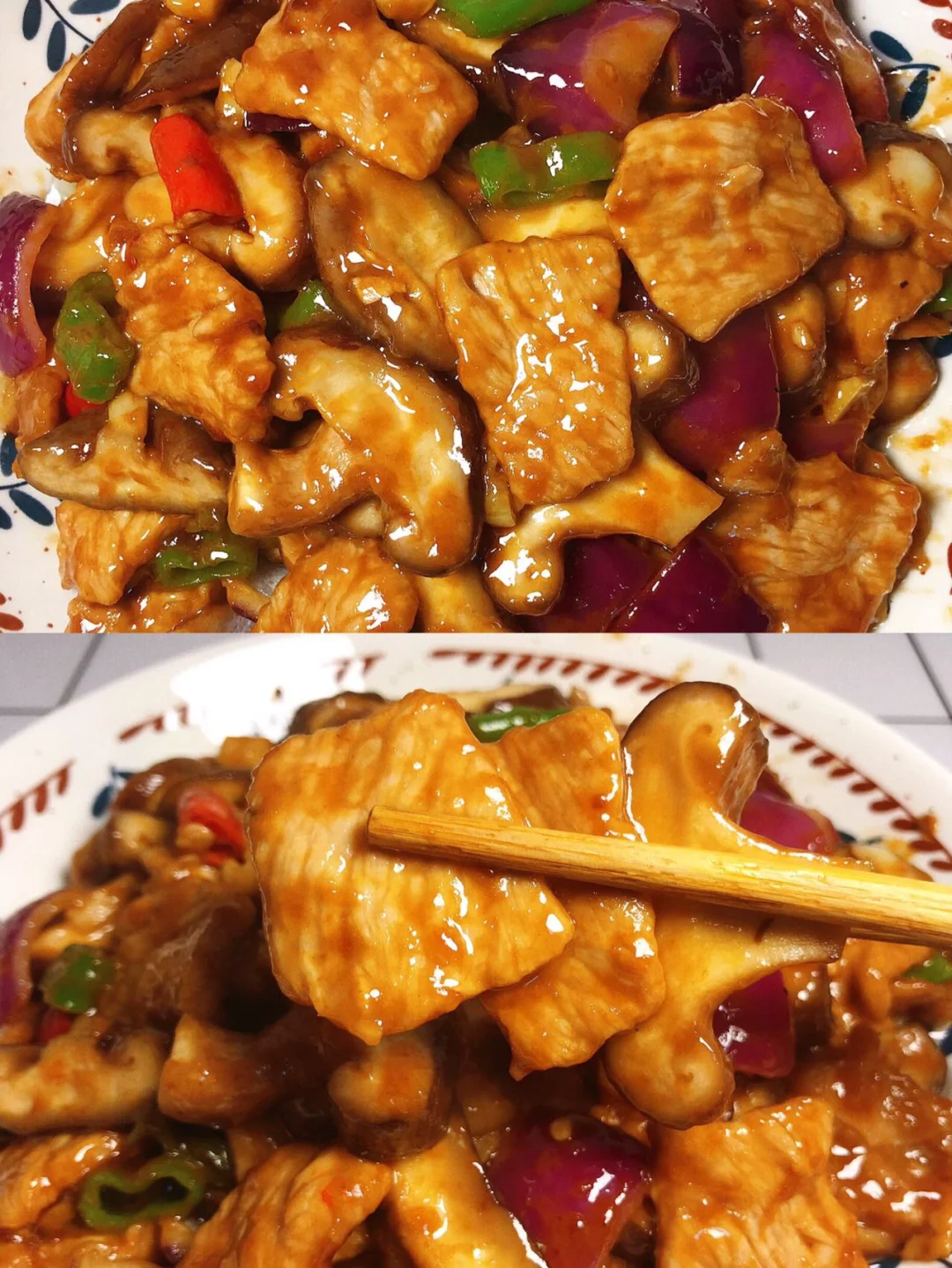 ㊙️香菇炒肉这样做，太鲜美了！！